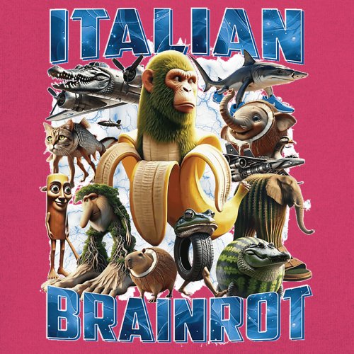 Italian Brainrot Youth T-shirt Funny Absurd Gen Z Internet Meme Trend Kids - Picture 46 of 50