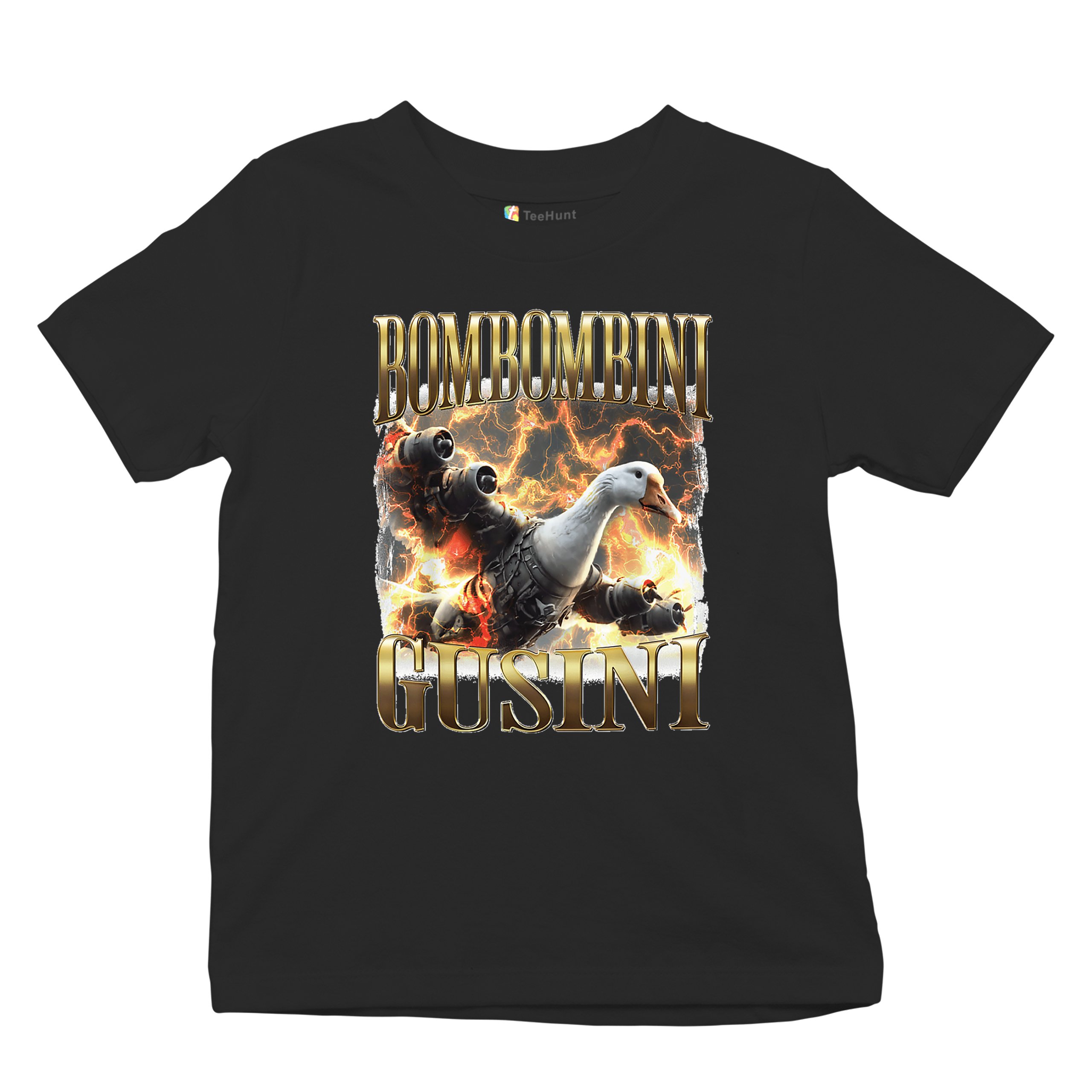 Bombombini Gusini Youth T-shirt Fun Italian Brainrot Gen Z Alpha Meme Kids - Picture 13 of 50
