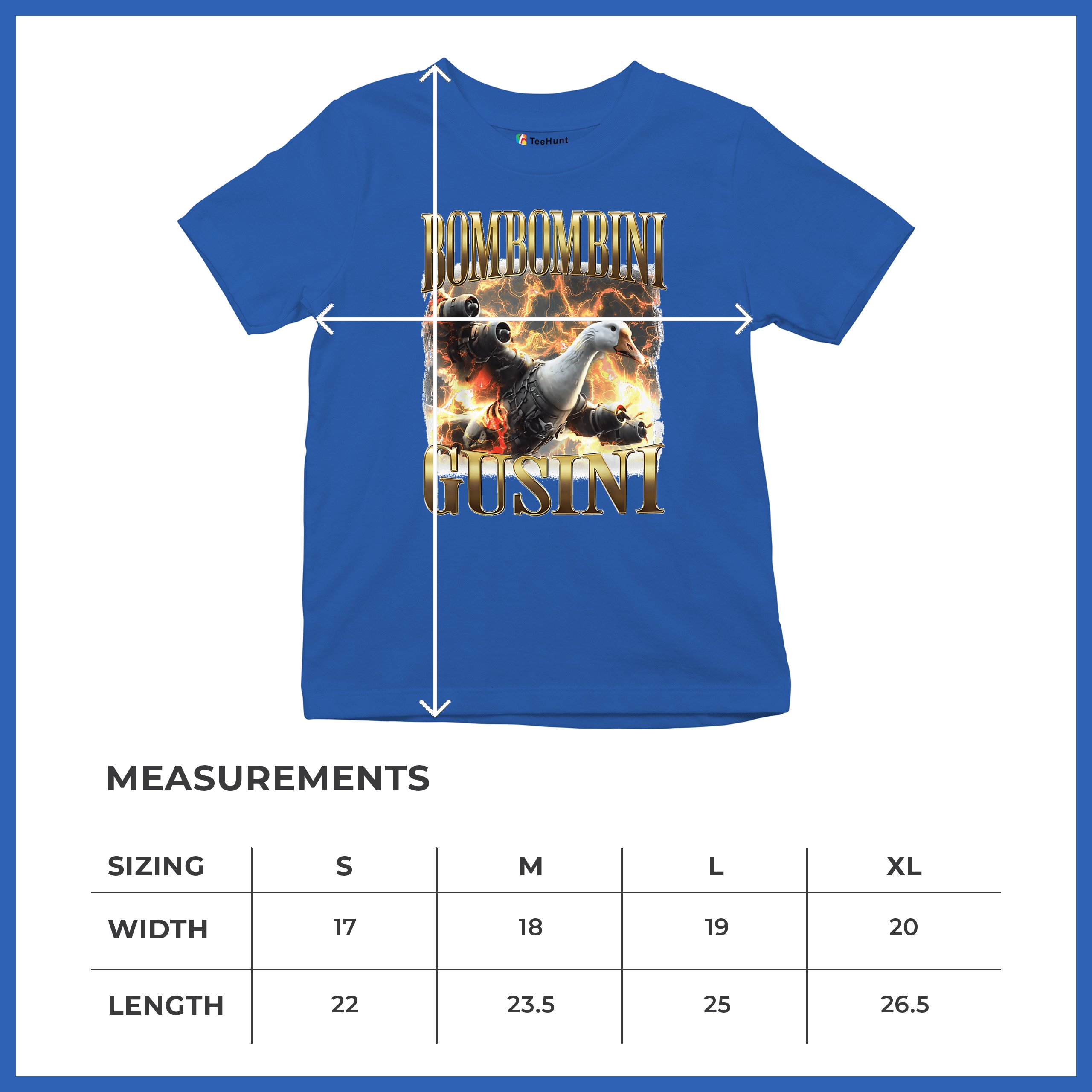 Bombombini Gusini Youth T-shirt Fun Italian Brainrot Gen Z Alpha Meme Kids - Picture 43 of 50