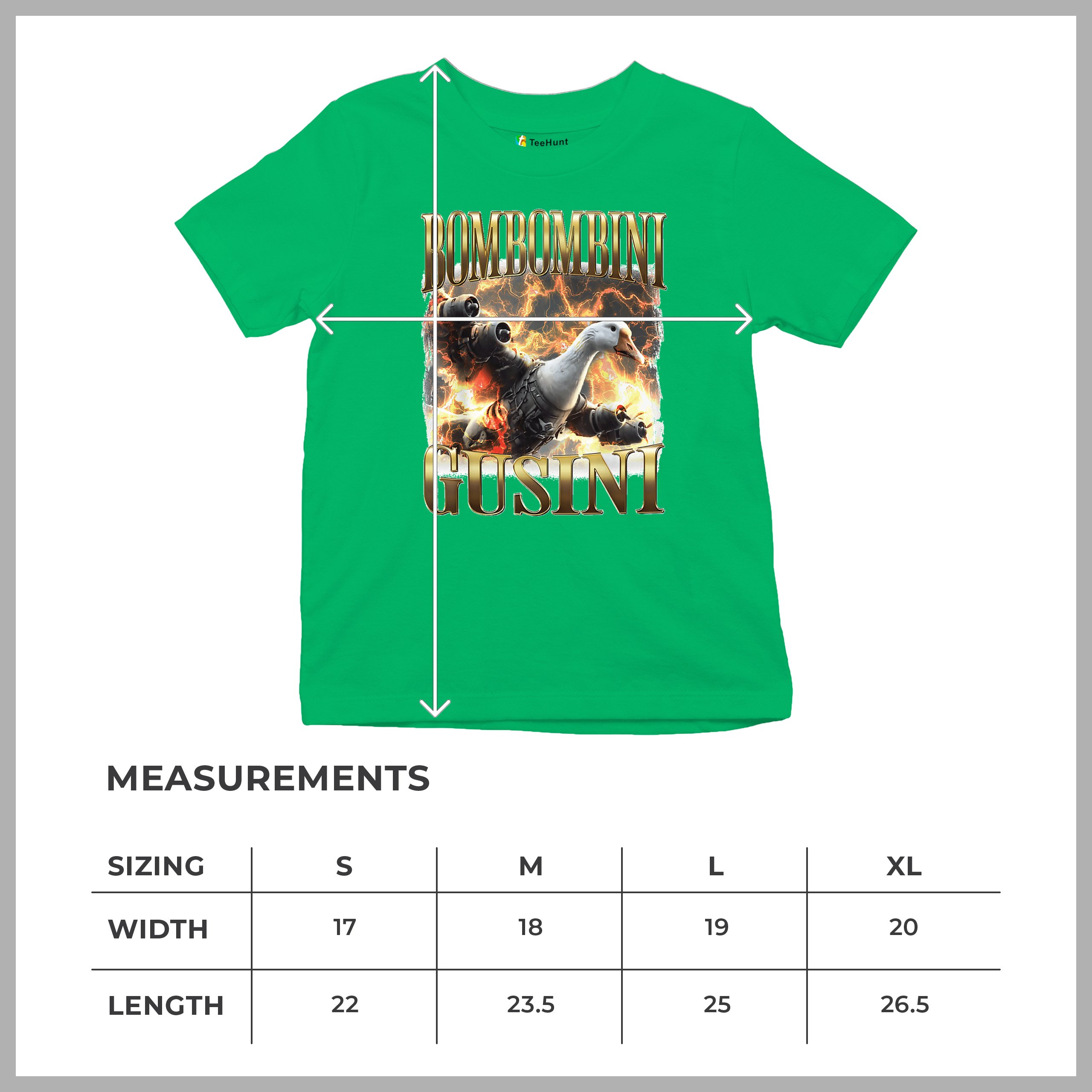 Bombombini Gusini Youth T-shirt Fun Italian Brainrot Gen Z Alpha Meme Kids - Picture 36 of 50