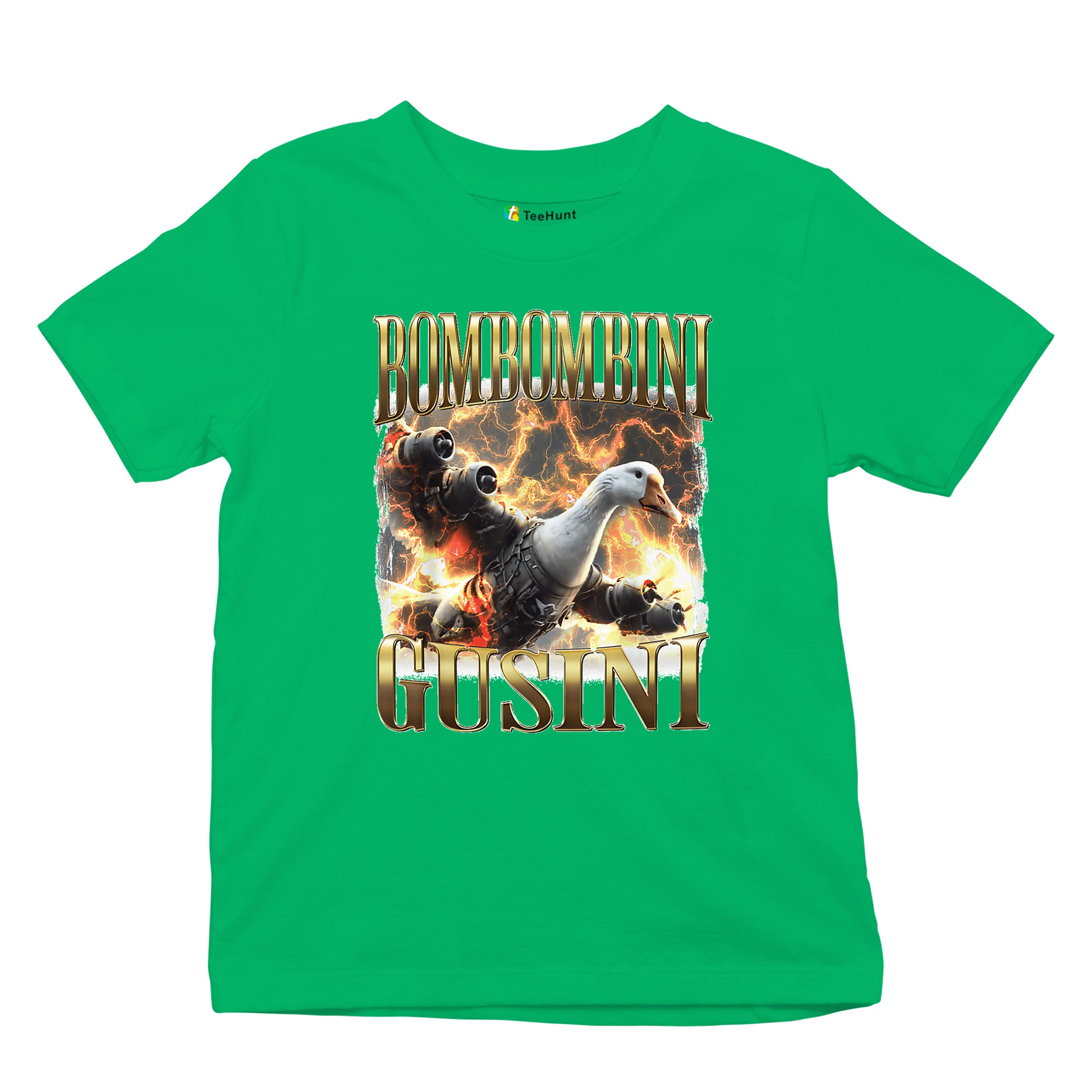 Bombombini Gusini Youth T-shirt Fun Italian Brainrot Gen Z Alpha Meme Kids - Picture 34 of 50