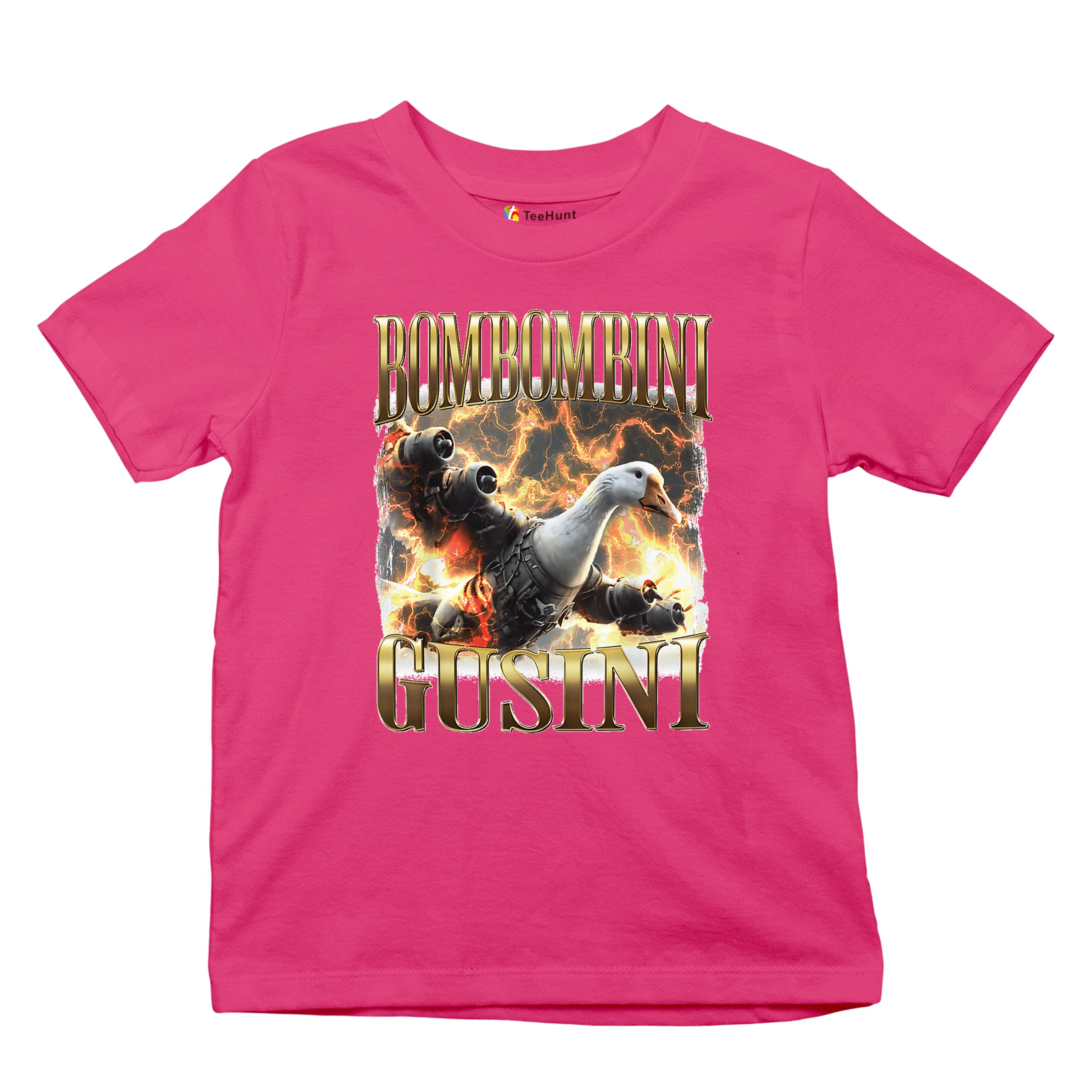 Bombombini Gusini Youth T-shirt Fun Italian Brainrot Gen Z Alpha Meme Kids - Picture 48 of 50