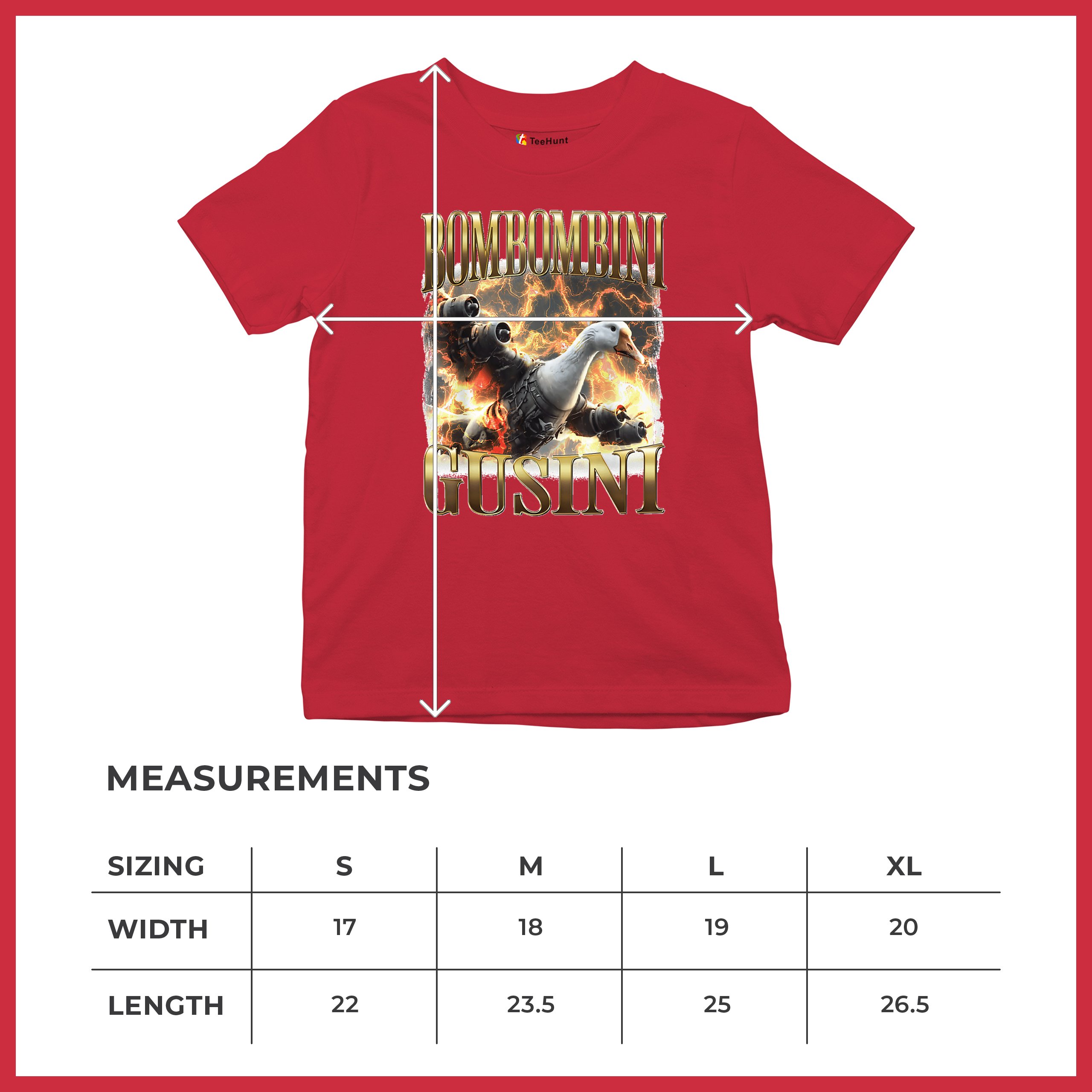 Bombombini Gusini Youth T-shirt Fun Italian Brainrot Gen Z Alpha Meme Kids - Picture 22 of 50