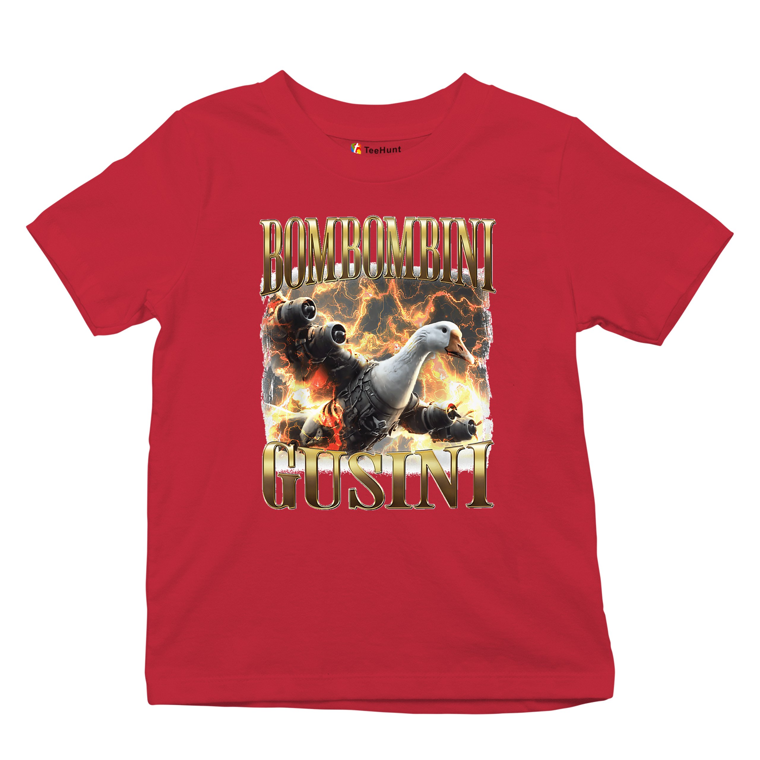 Bombombini Gusini Youth T-shirt Fun Italian Brainrot Gen Z Alpha Meme Kids - Picture 20 of 50