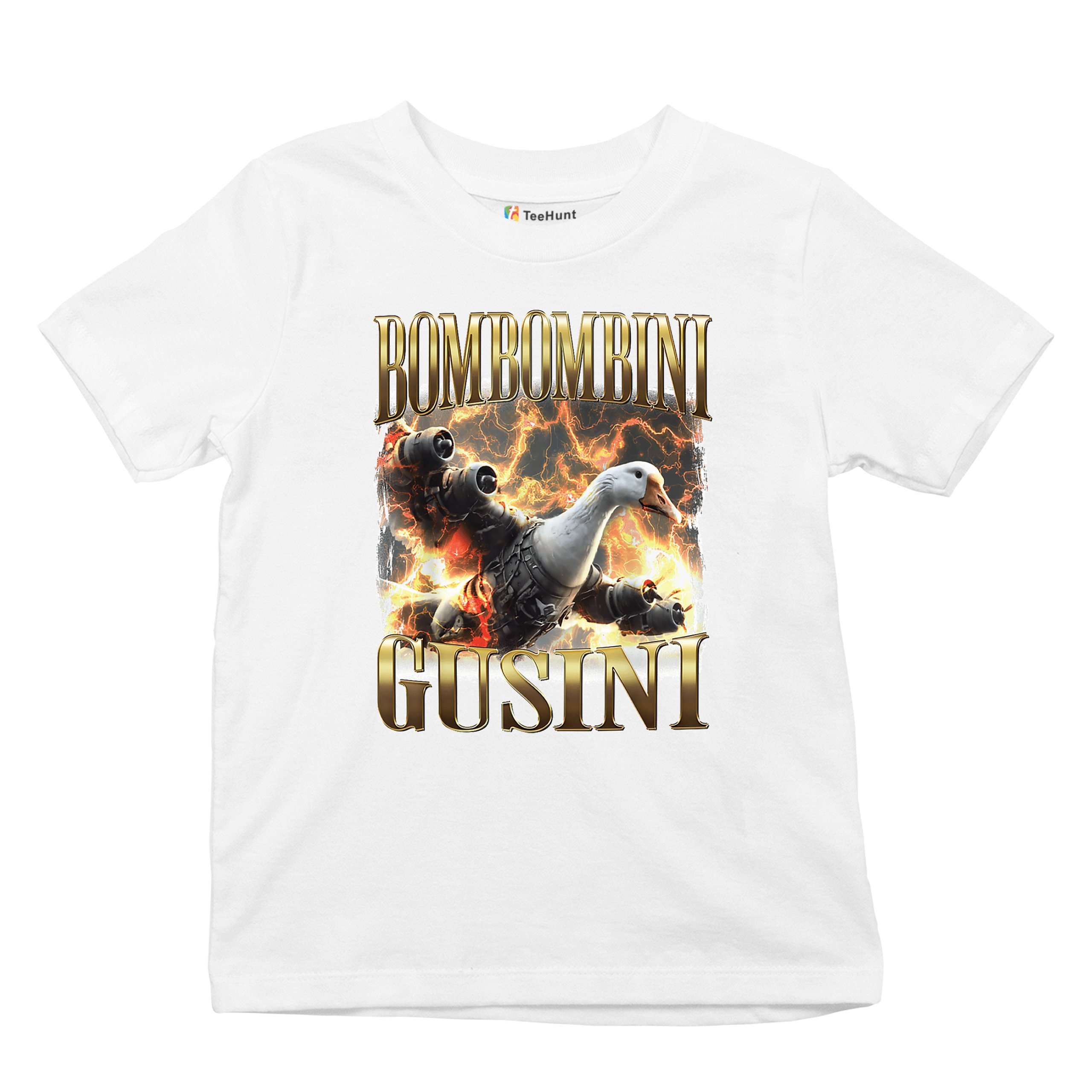 Bombombini Gusini Youth T-shirt Fun Italian Brainrot Gen Z Alpha Meme Kids - Picture 27 of 50