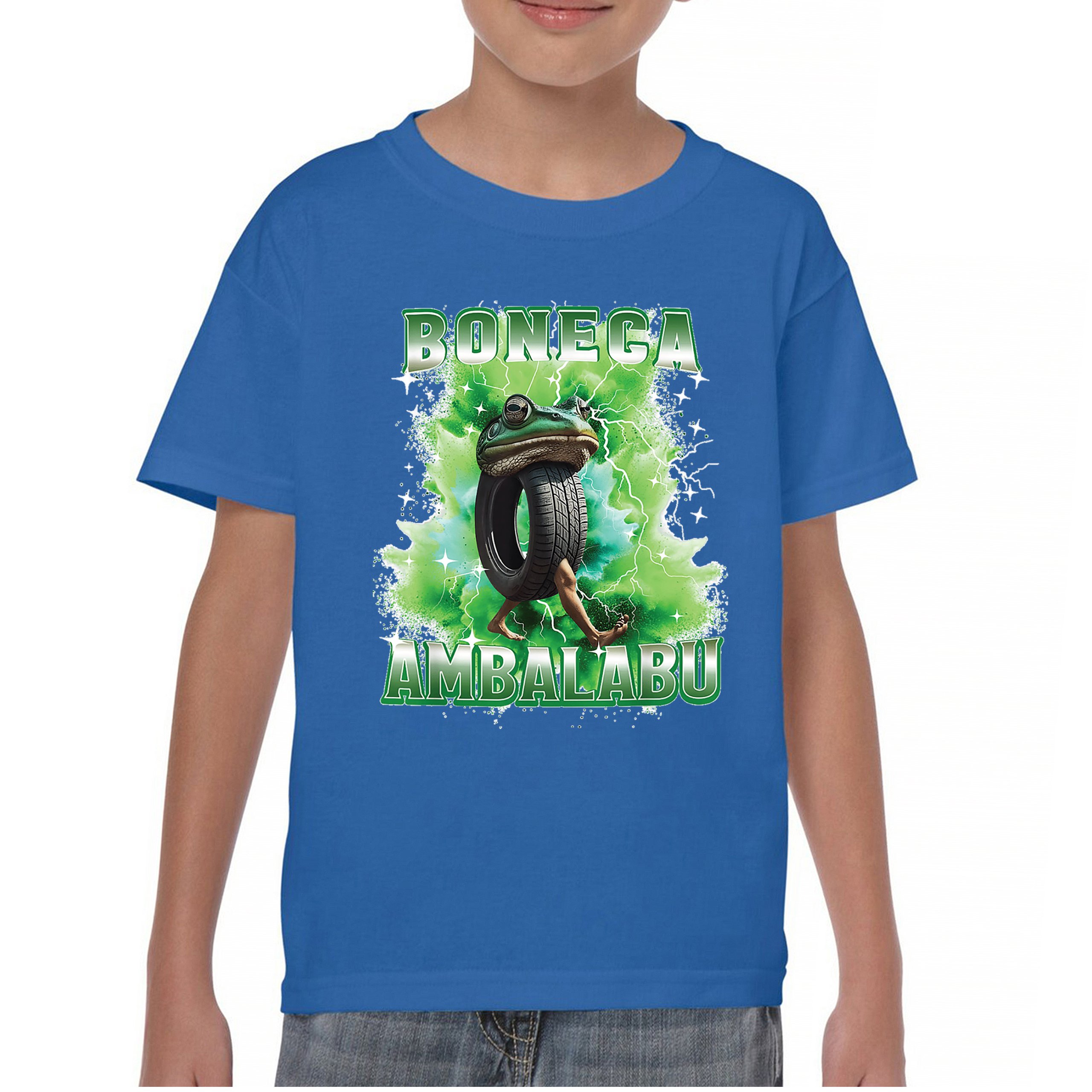 Boneca Ambalabu Youth T-shirt Funny Italian Brainrot Gen Z Alpha Meme Kids - Picture 37 of 50