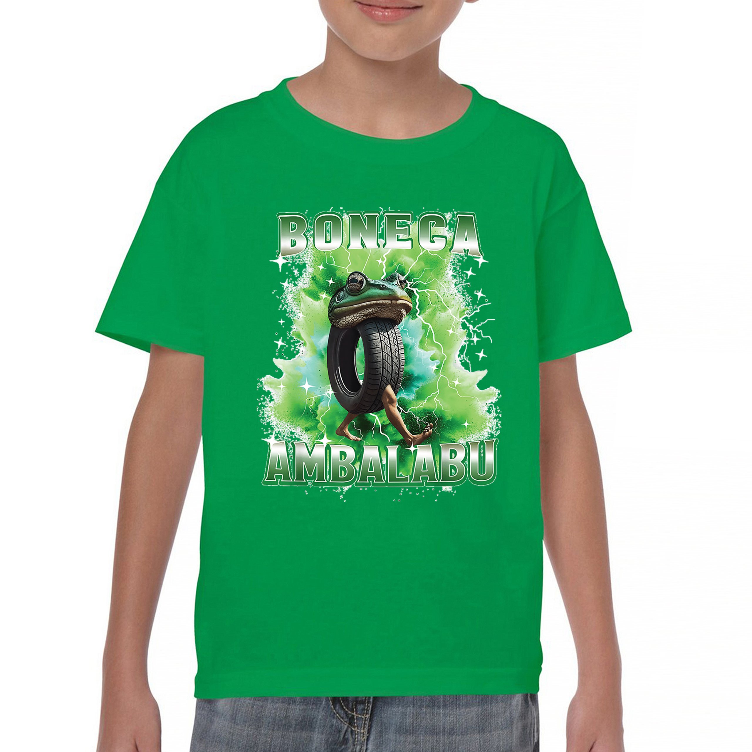 Boneca Ambalabu Youth T-shirt Funny Italian Brainrot Gen Z Alpha Meme Kids - Picture 30 of 50