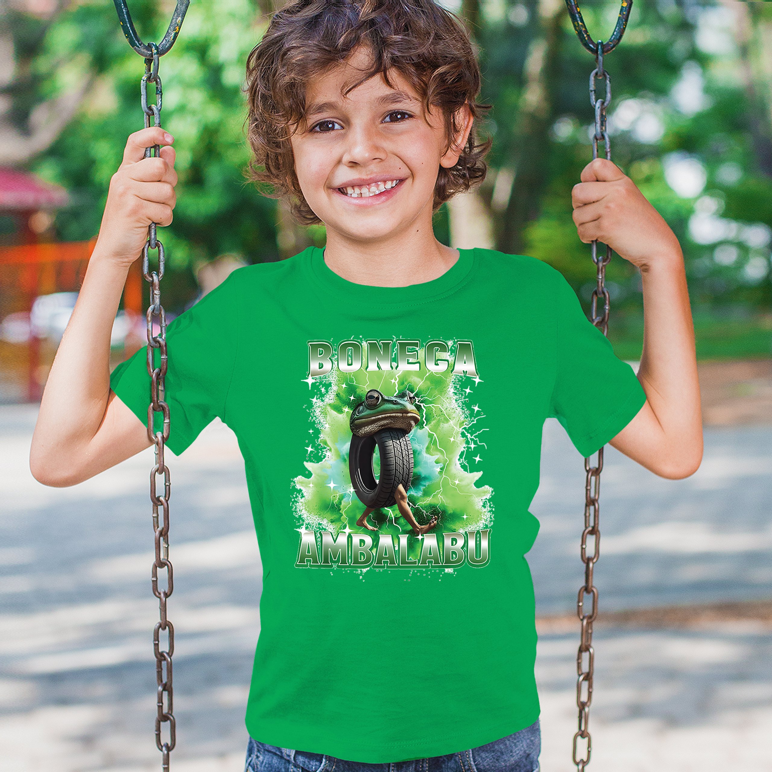 Boneca Ambalabu Youth T-shirt Funny Italian Brainrot Gen Z Alpha Meme Kids - Picture 33 of 50