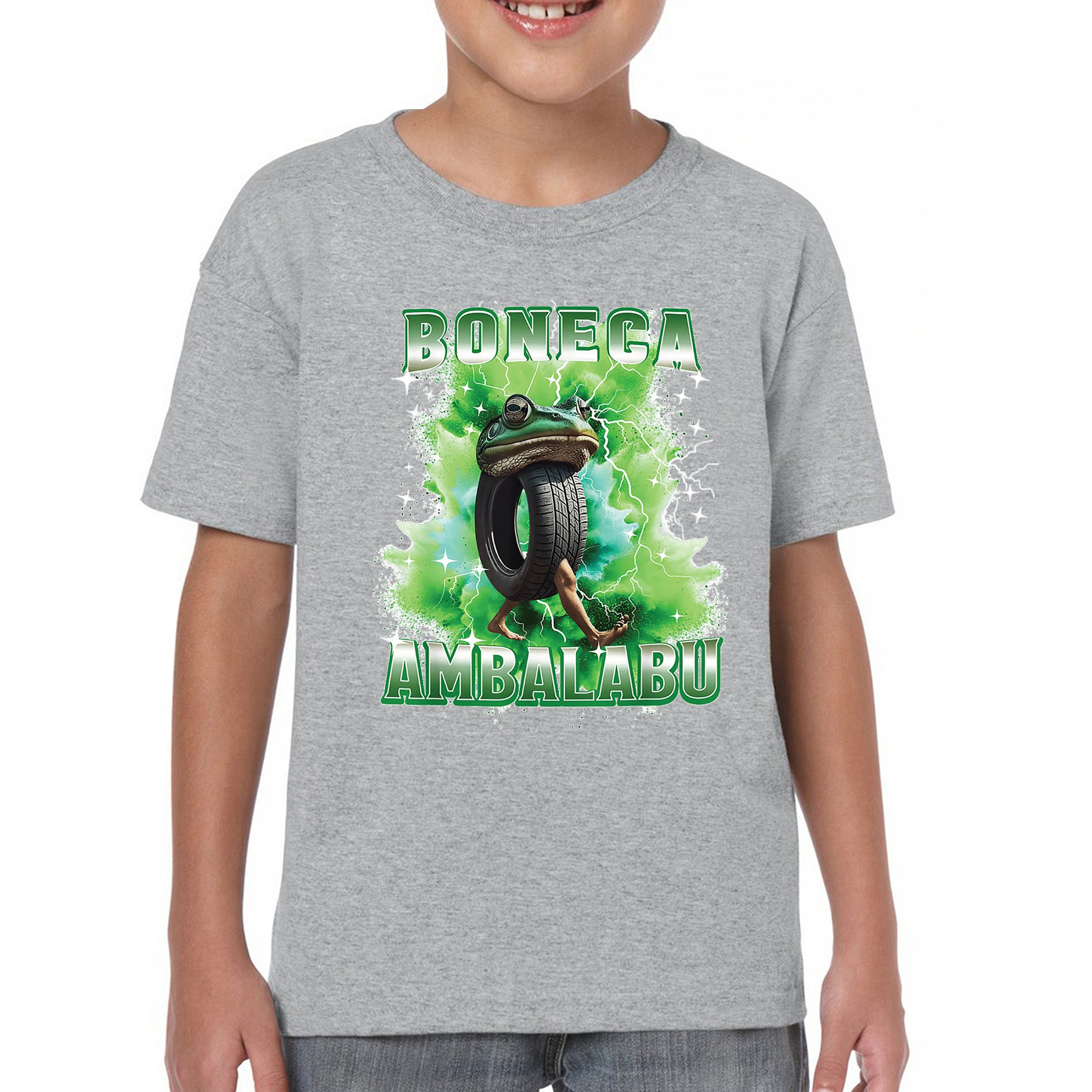 Boneca Ambalabu Youth T-shirt Funny Italian Brainrot Gen Z Alpha Meme Kids - Picture 9 of 50