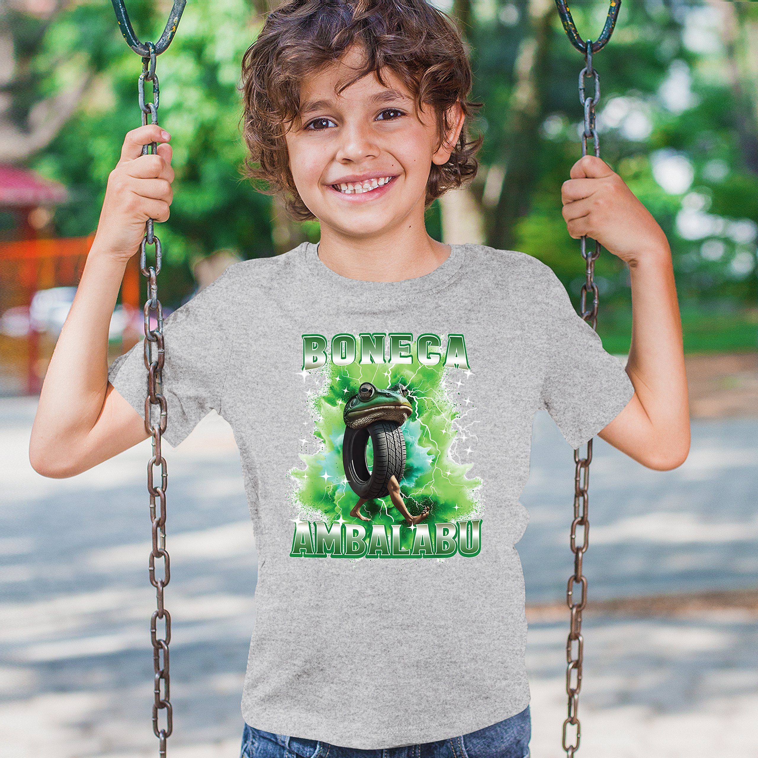 Boneca Ambalabu Youth T-shirt Funny Italian Brainrot Gen Z Alpha Meme Kids - Picture 12 of 50