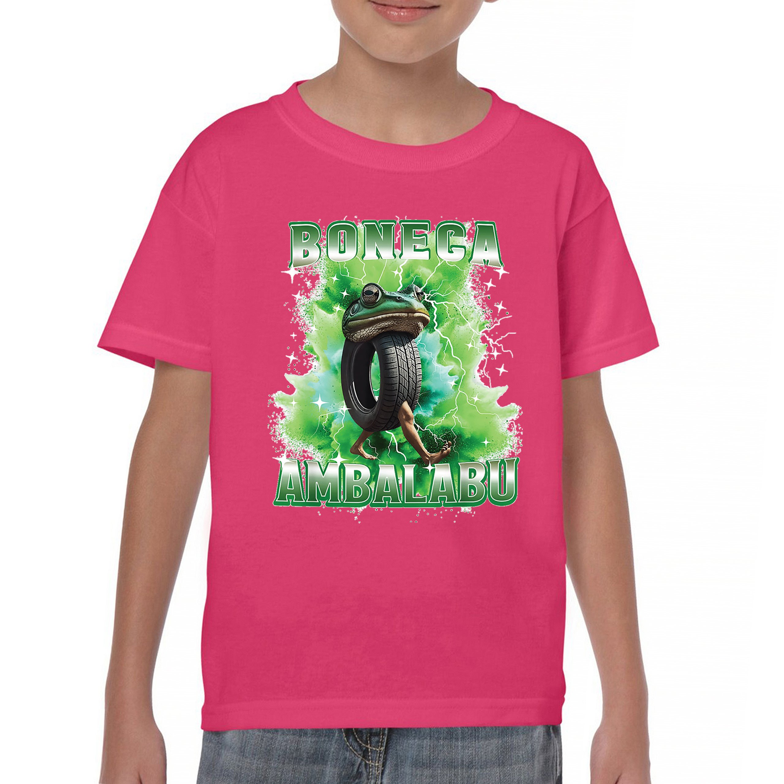 Boneca Ambalabu Youth T-shirt Funny Italian Brainrot Gen Z Alpha Meme Kids - Picture 44 of 50