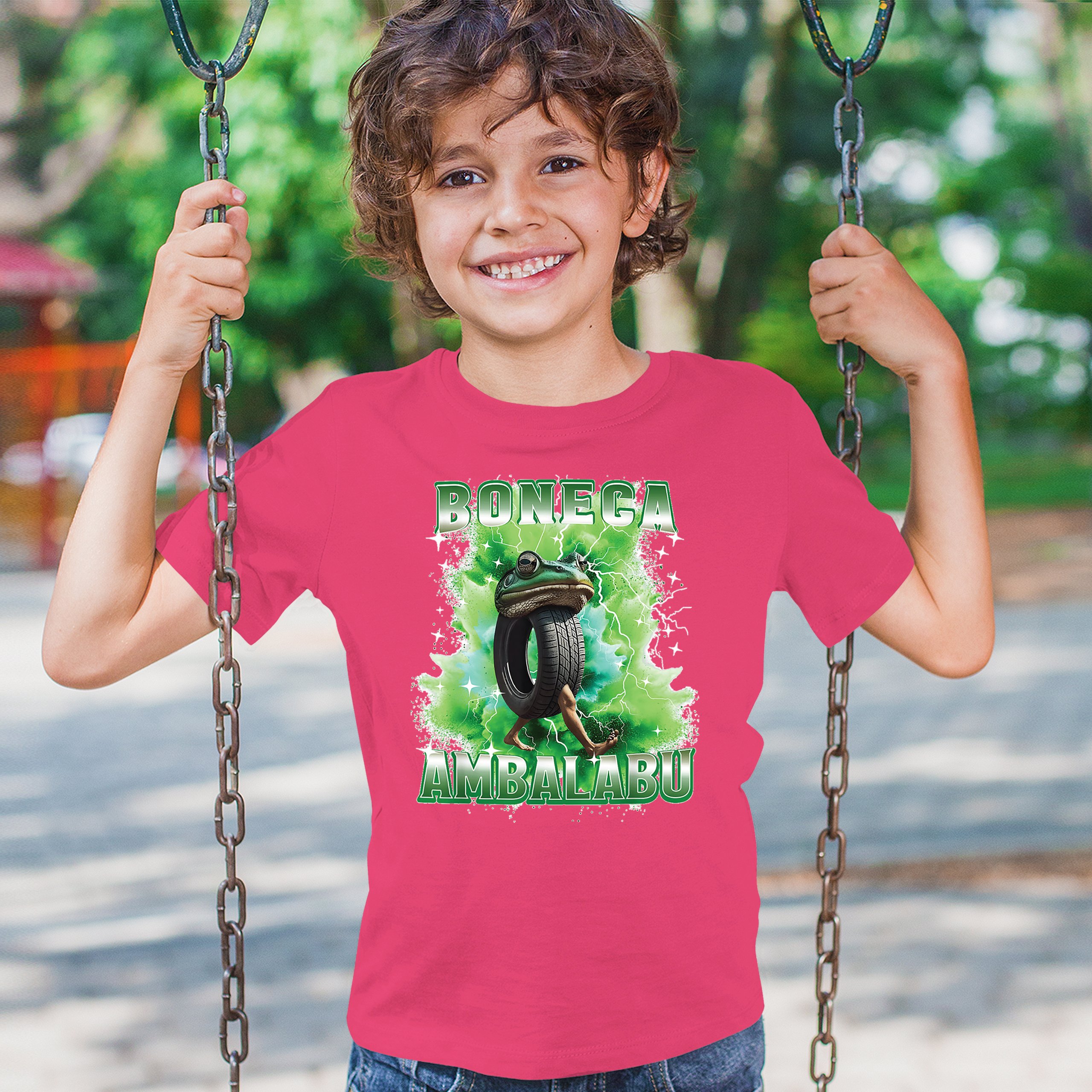 Boneca Ambalabu Youth T-shirt Funny Italian Brainrot Gen Z Alpha Meme Kids - Picture 47 of 50