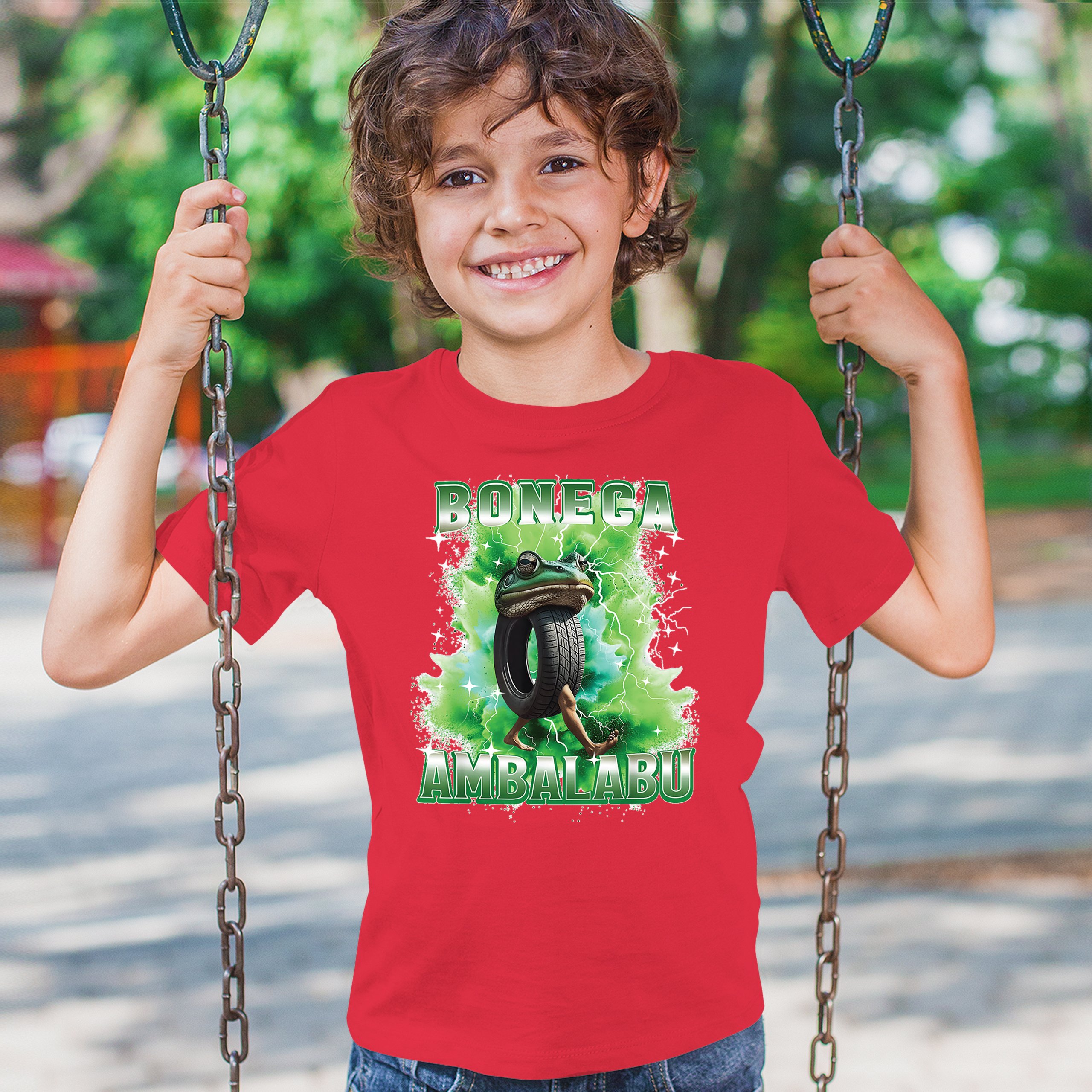 Boneca Ambalabu Youth T-shirt Funny Italian Brainrot Gen Z Alpha Meme Kids - Picture 19 of 50