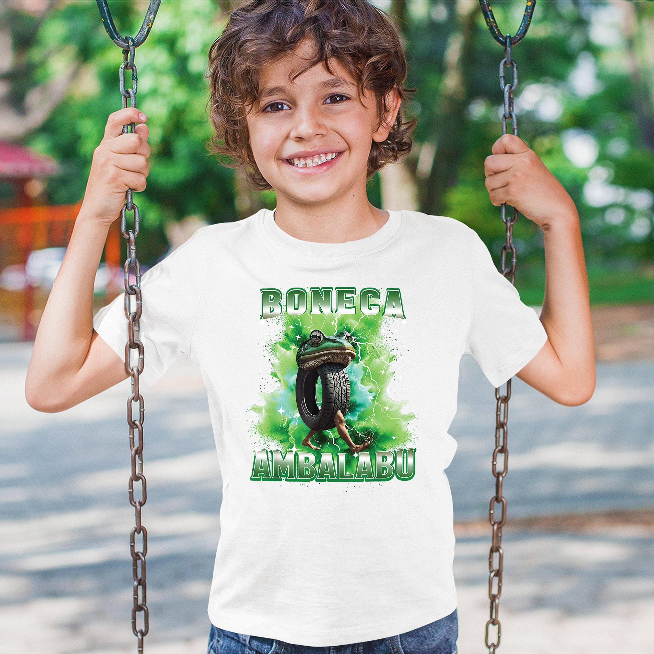 Boneca Ambalabu Youth T-shirt Funny Italian Brainrot Gen Z Alpha Meme Kids - Picture 26 of 50