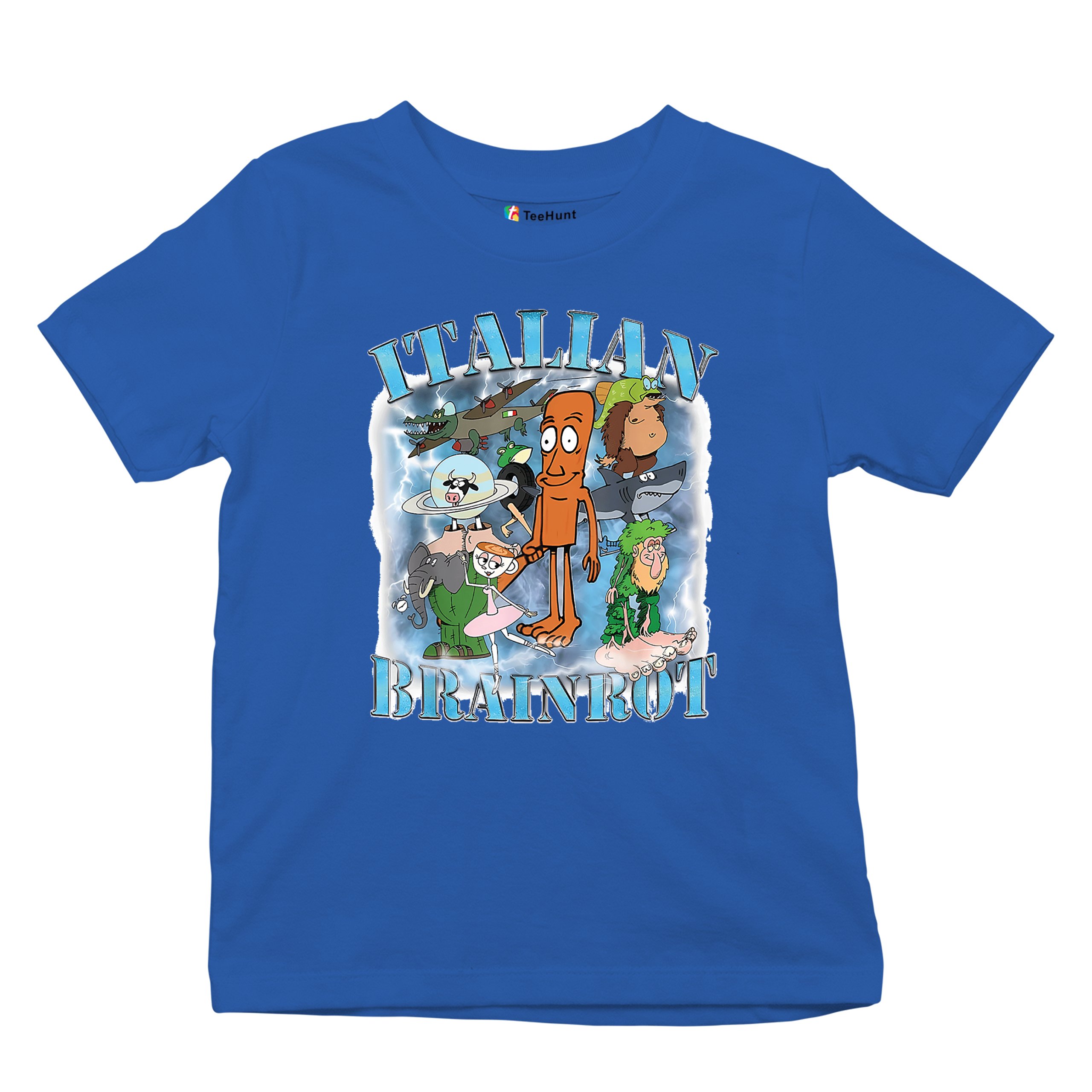 Italian Brainrot Meme Youth T-shirt Fun Gen Z Alpha Internet Meme Vibe Kids - Picture 20 of 50