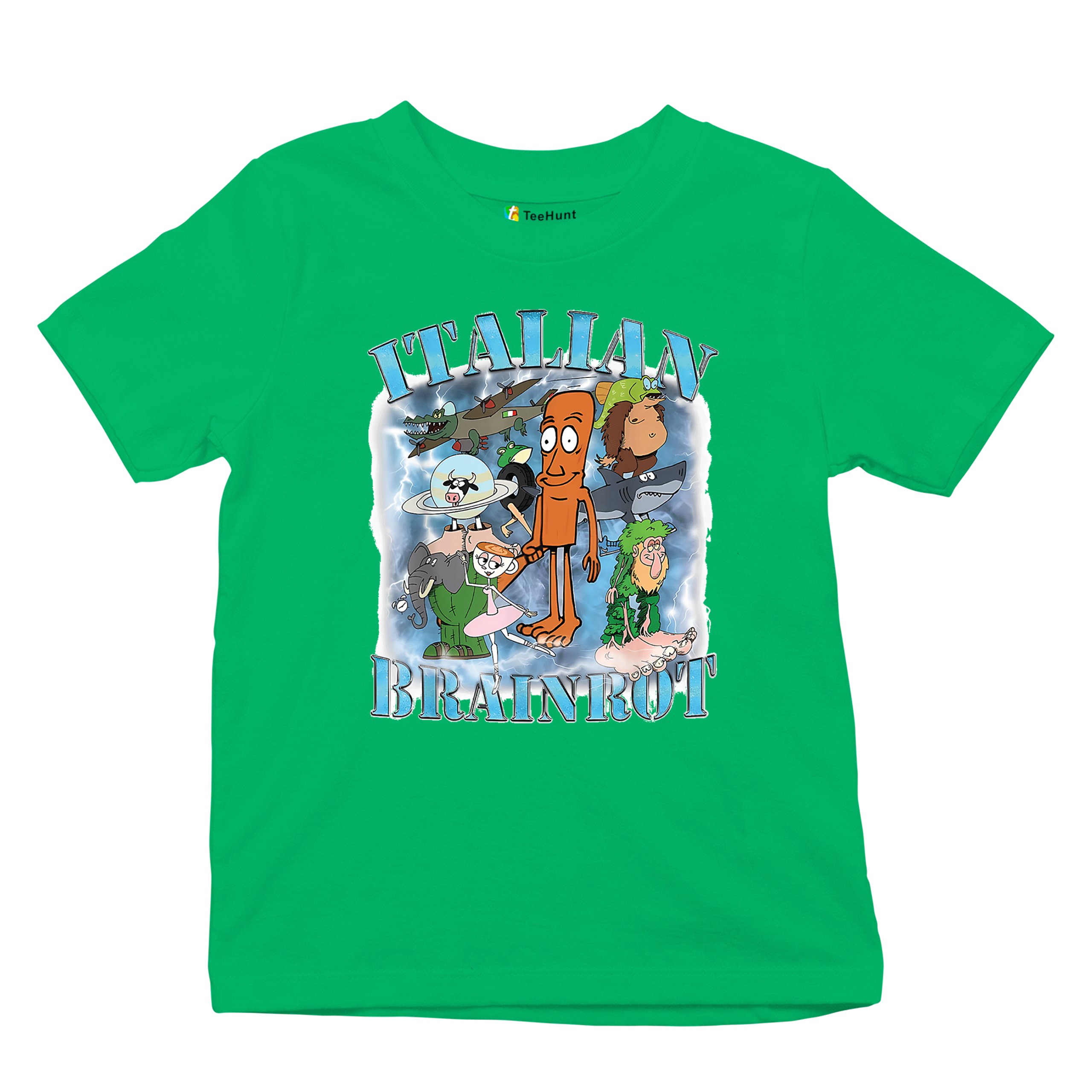 Italian Brainrot Meme Youth T-shirt Fun Gen Z Alpha Internet Meme Vibe Kids - Picture 41 of 50