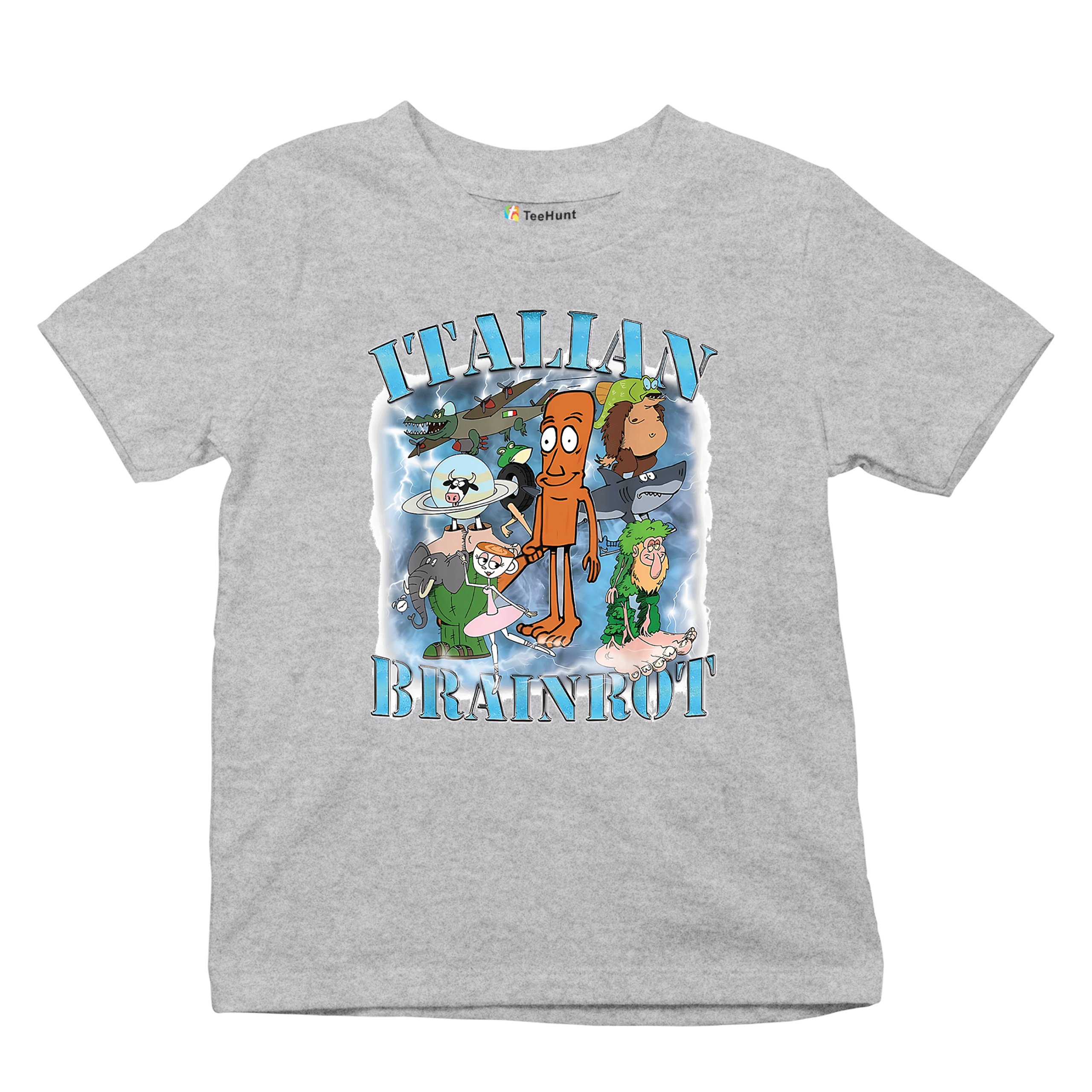 Italian Brainrot Meme Youth T-shirt Fun Gen Z Alpha Internet Meme Vibe Kids - Picture 13 of 50