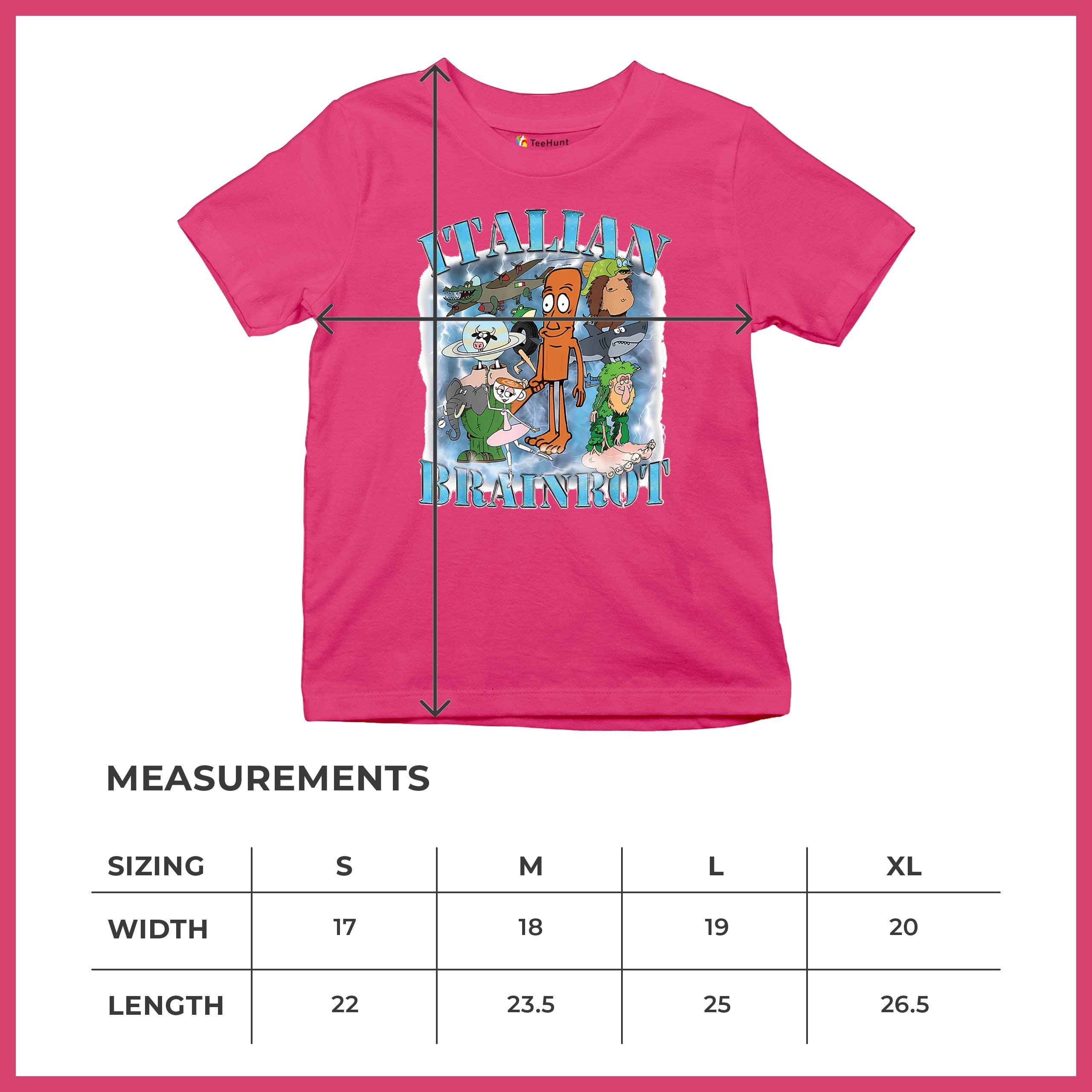 Italian Brainrot Meme Youth T-shirt Fun Gen Z Alpha Internet Meme Vibe Kids - Picture 50 of 50