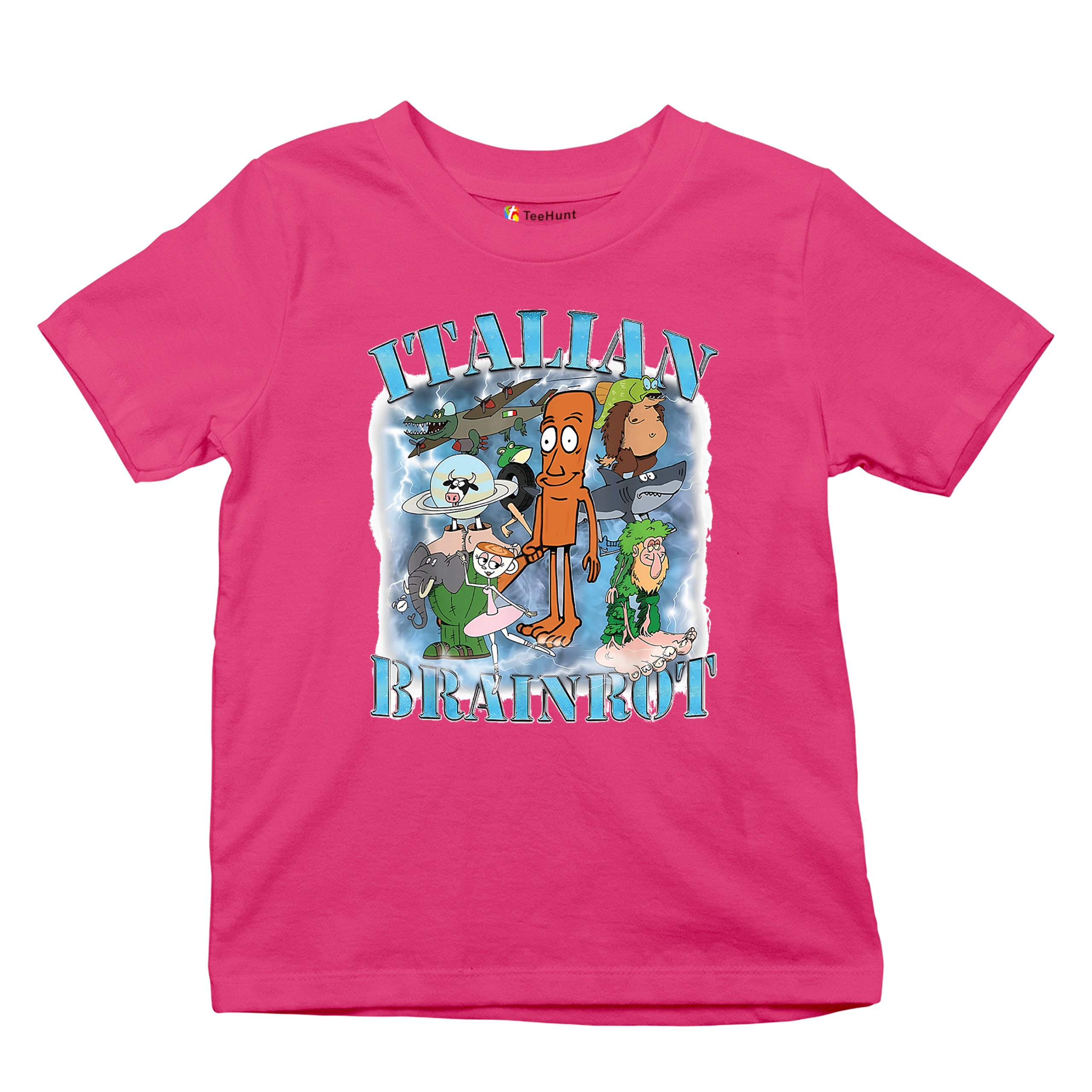 Italian Brainrot Meme Youth T-shirt Fun Gen Z Alpha Internet Meme Vibe Kids - Picture 48 of 50