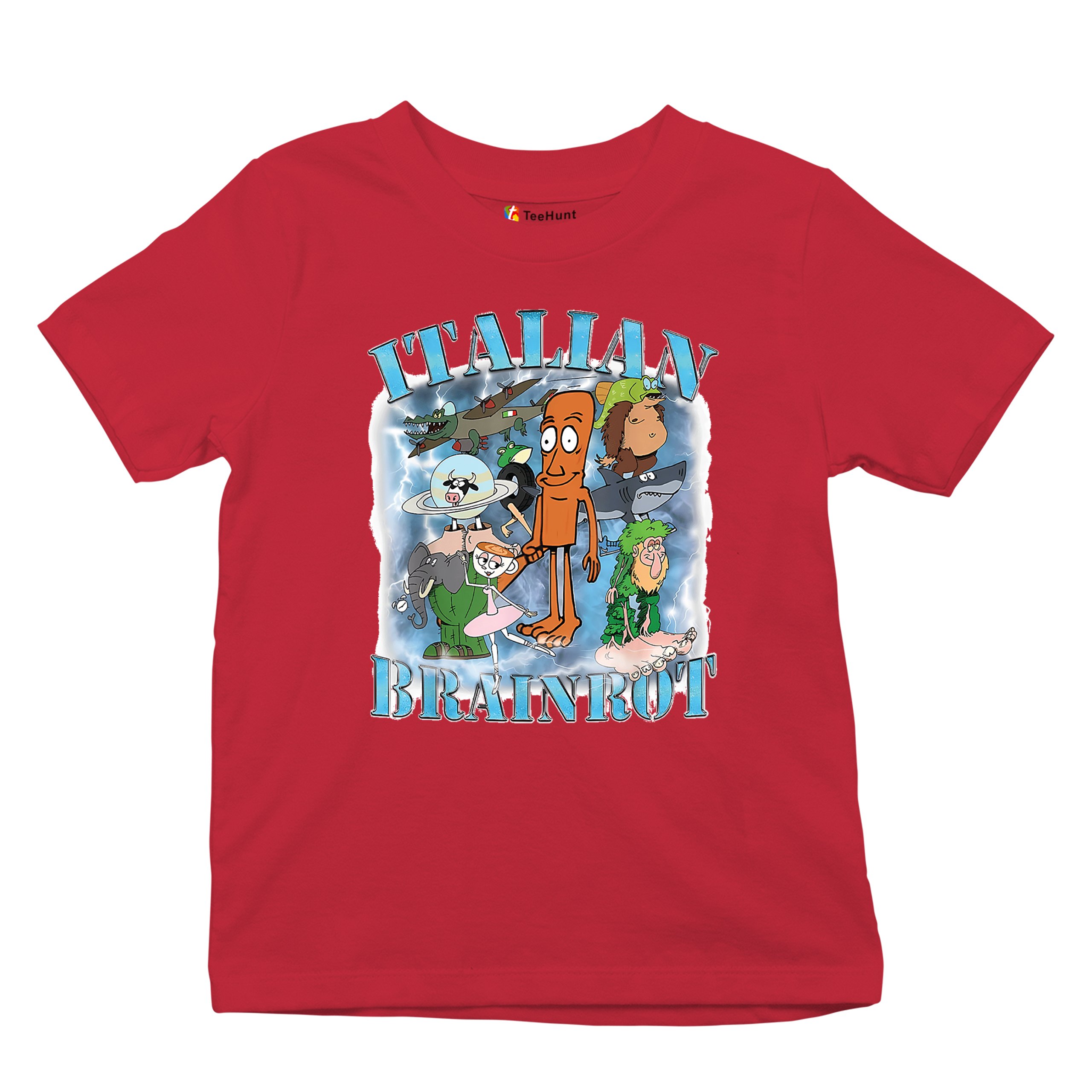 Italian Brainrot Meme Youth T-shirt Fun Gen Z Alpha Internet Meme Vibe Kids - Picture 27 of 50