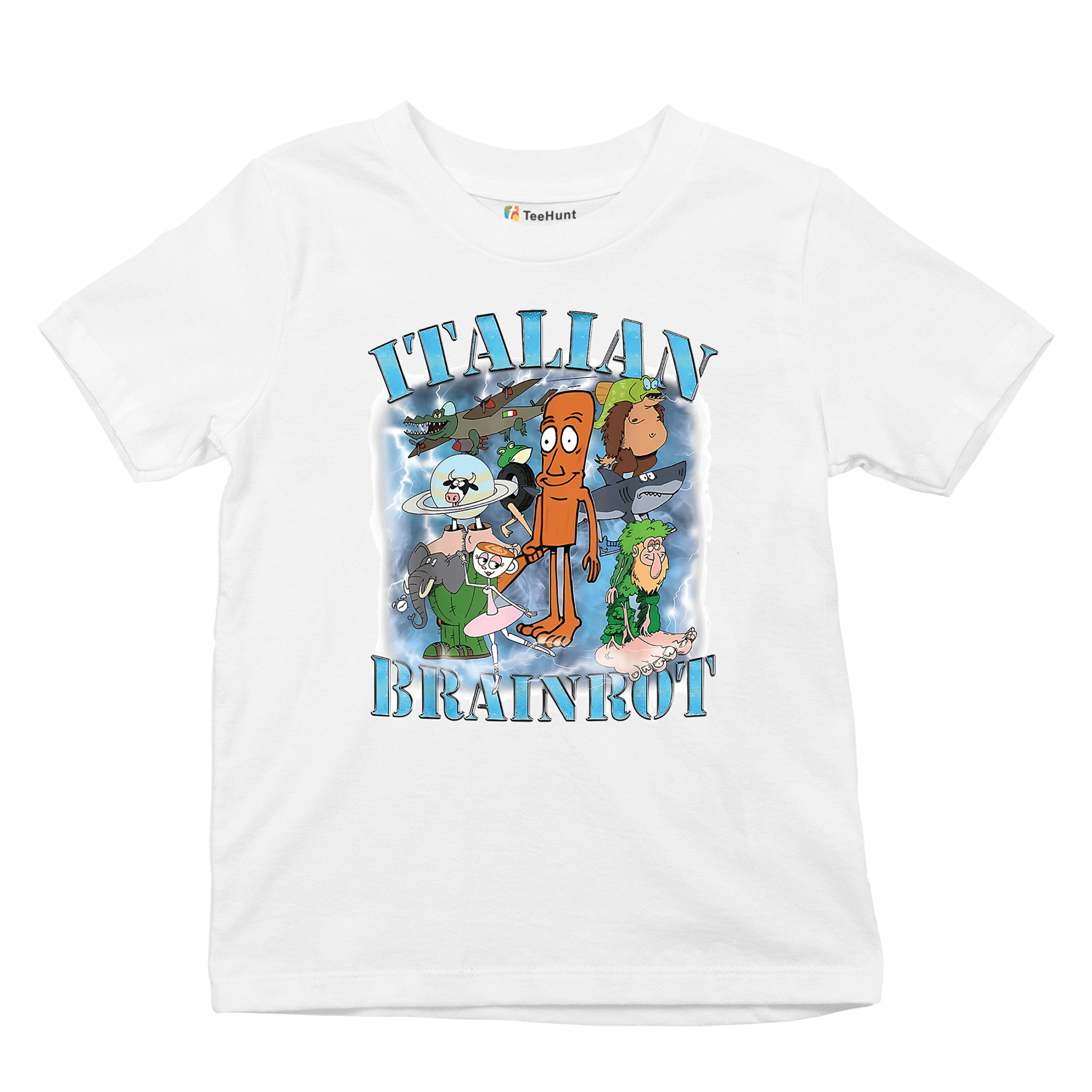 Italian Brainrot Meme Youth T-shirt Fun Gen Z Alpha Internet Meme Vibe Kids - Picture 34 of 50
