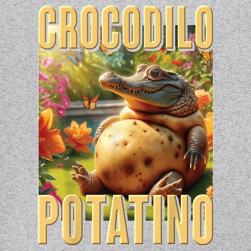 Crocodilo Potatino Youth T-shirt Fun Italian Brainrot Gen Z Alpha Meme Kids - Picture 11 of 50