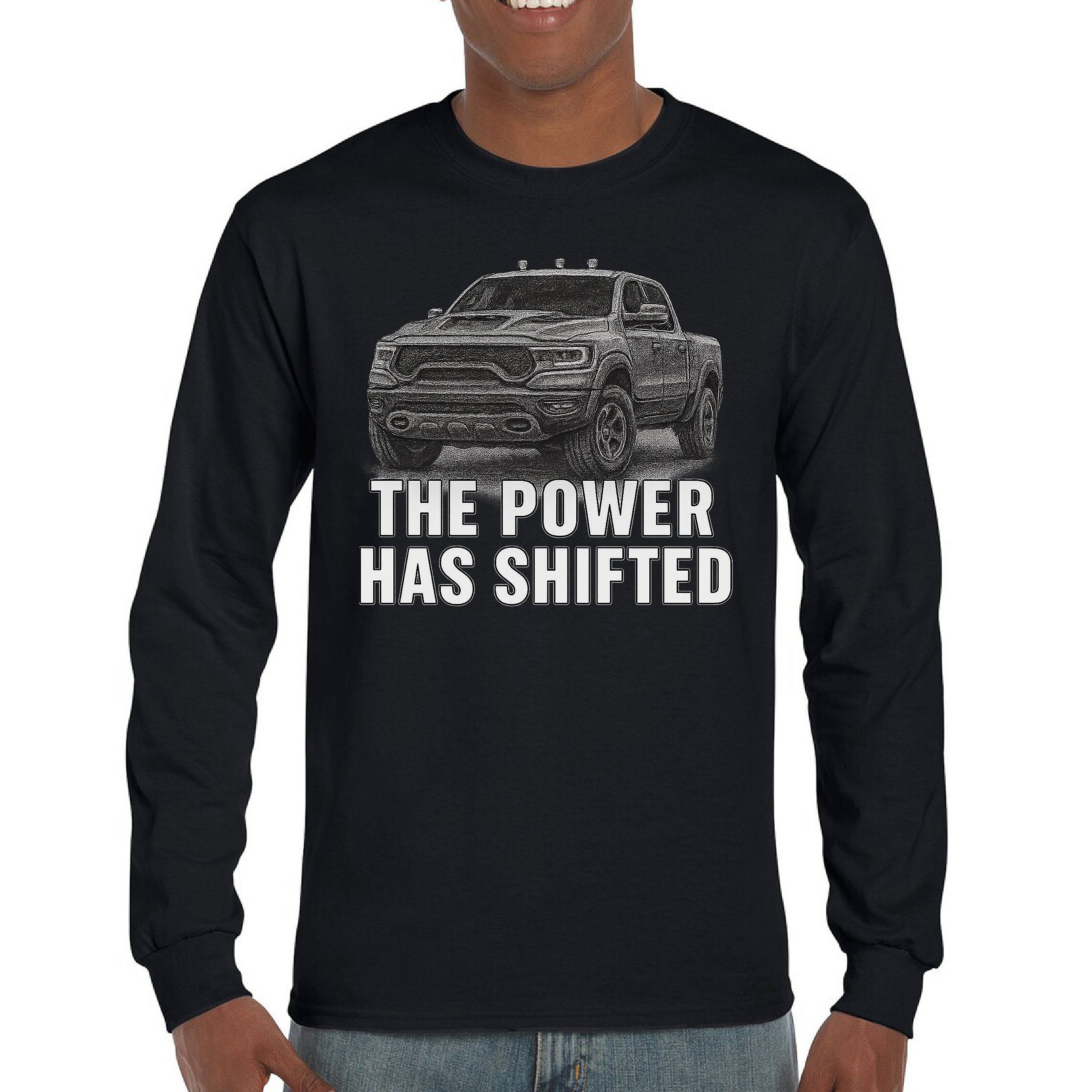 ALTRA T shirt manica lunga The Power Has Shift pickup fuoristrada americano 4x4
