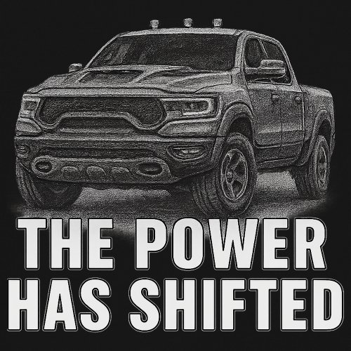 ALTRA T shirt manica lunga The Power Has Shift pickup fuoristrada americano 4x4