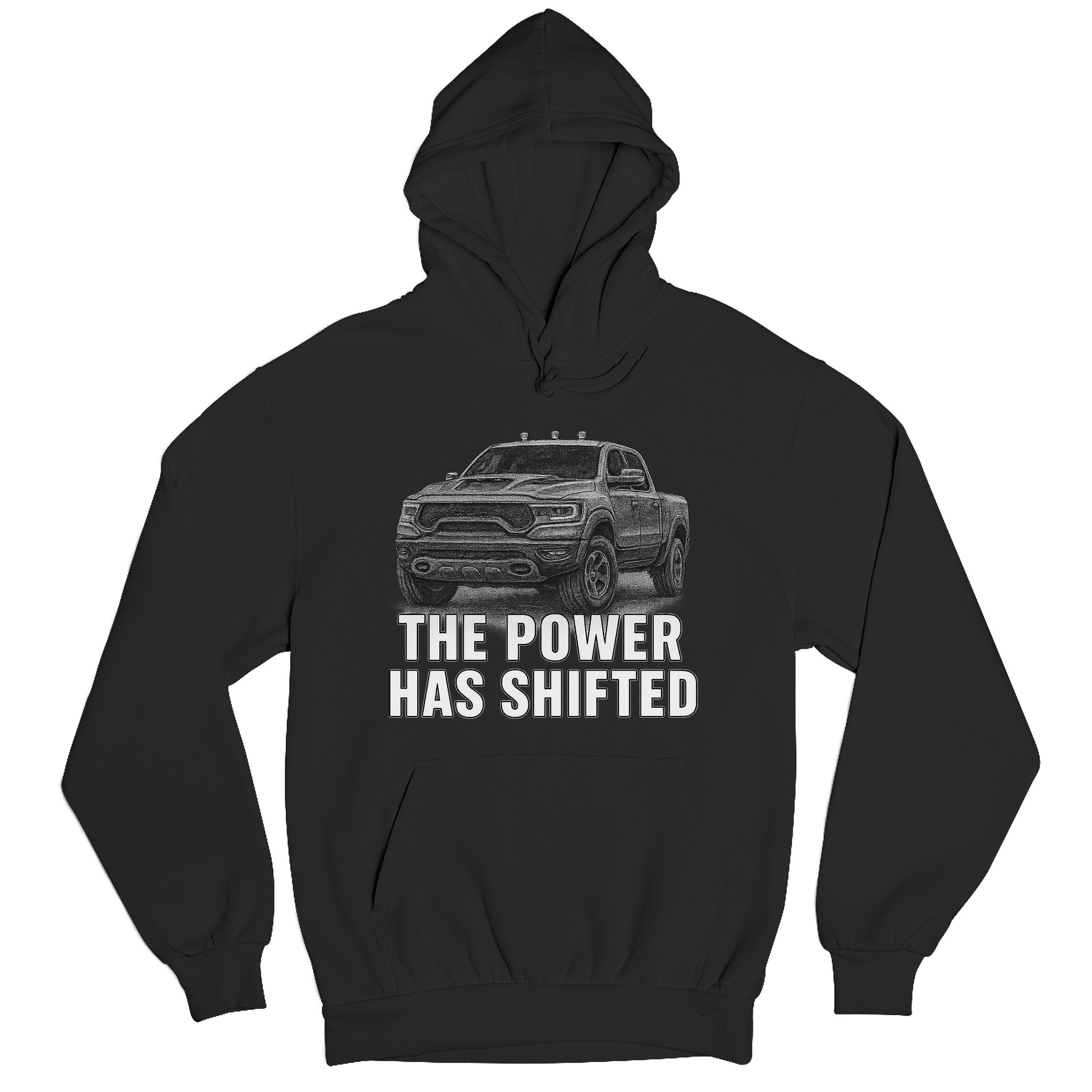 The Power Has Shifted Unisex Hoodie American 4x4 Offroad Pickup Truck - Picture 6 of 57