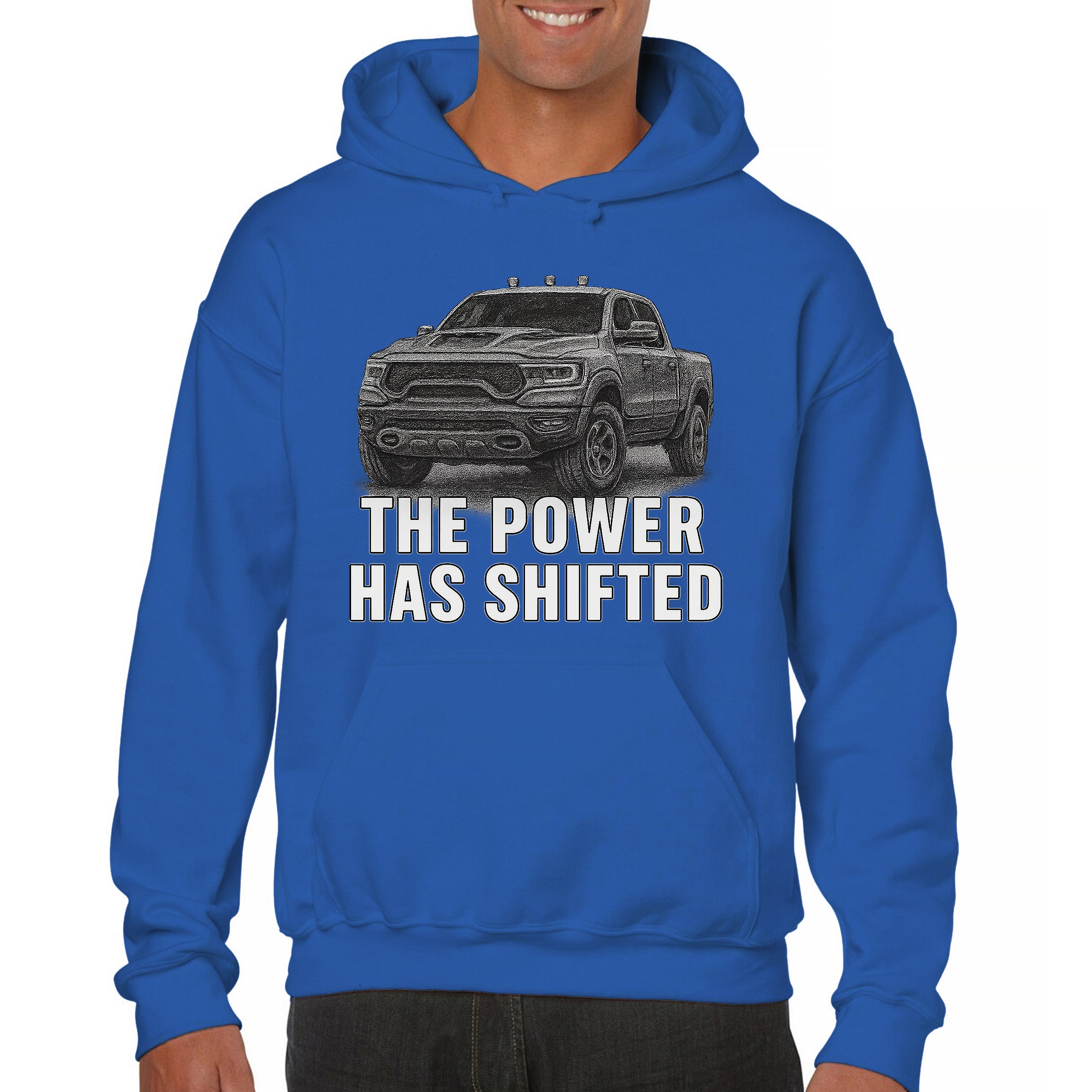 The Power Has Shifted Unisex Hoodie American 4x4 Offroad Pickup Truck - Picture 44 of 57