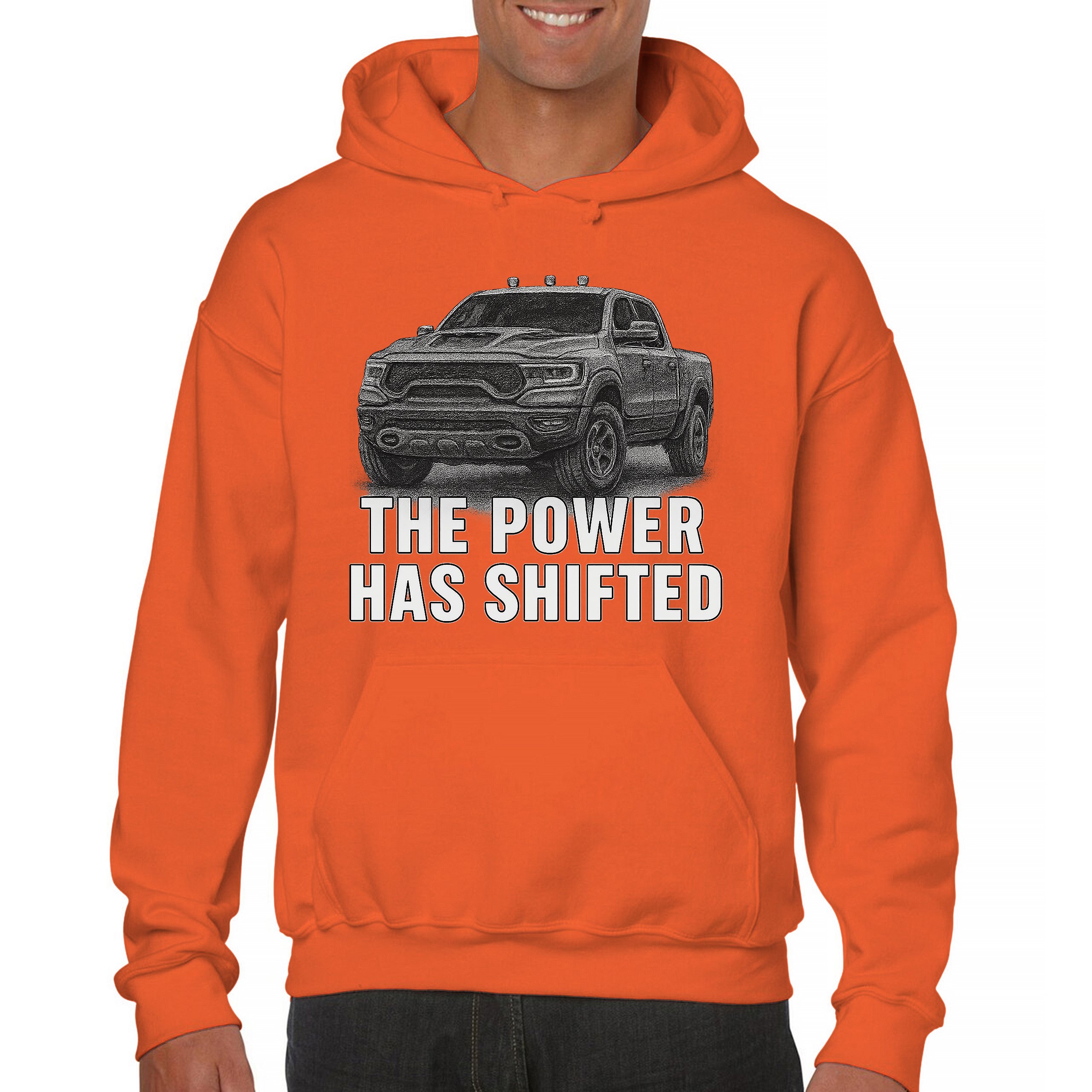 The Power Has Shifted Unisex Hoodie American 4x4 Offroad Pickup Truck - Picture 16 of 57