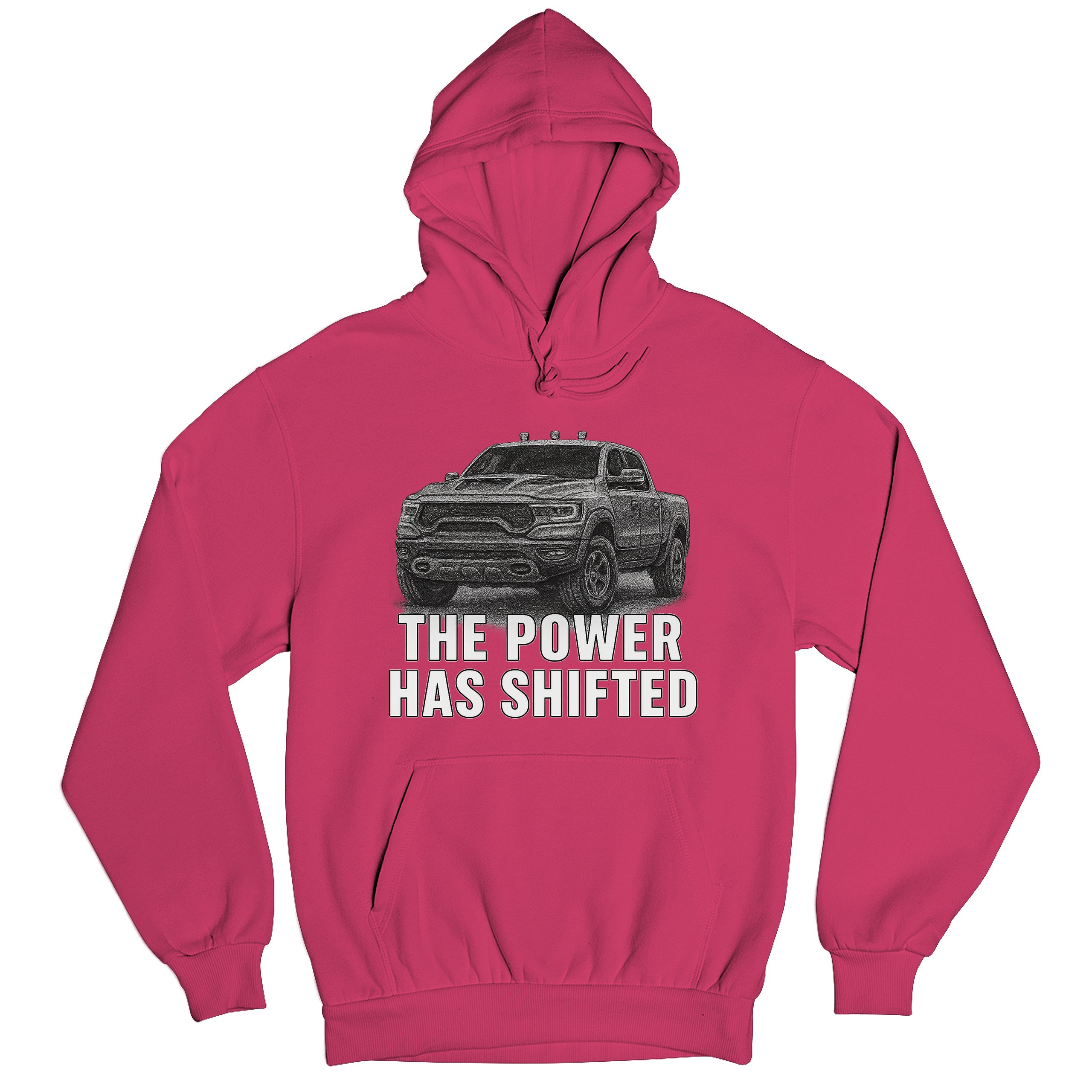 The Power Has Shifted Unisex Hoodie American 4x4 Offroad Pickup Truck - Picture 55 of 57