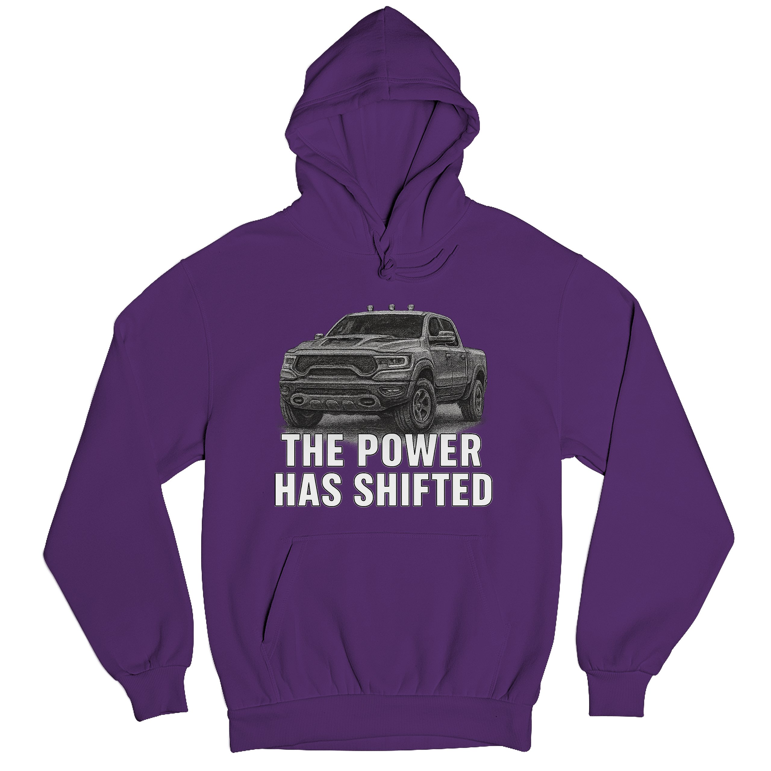 The Power Has Shifted Unisex Hoodie American 4x4 Offroad Pickup Truck - Picture 27 of 57