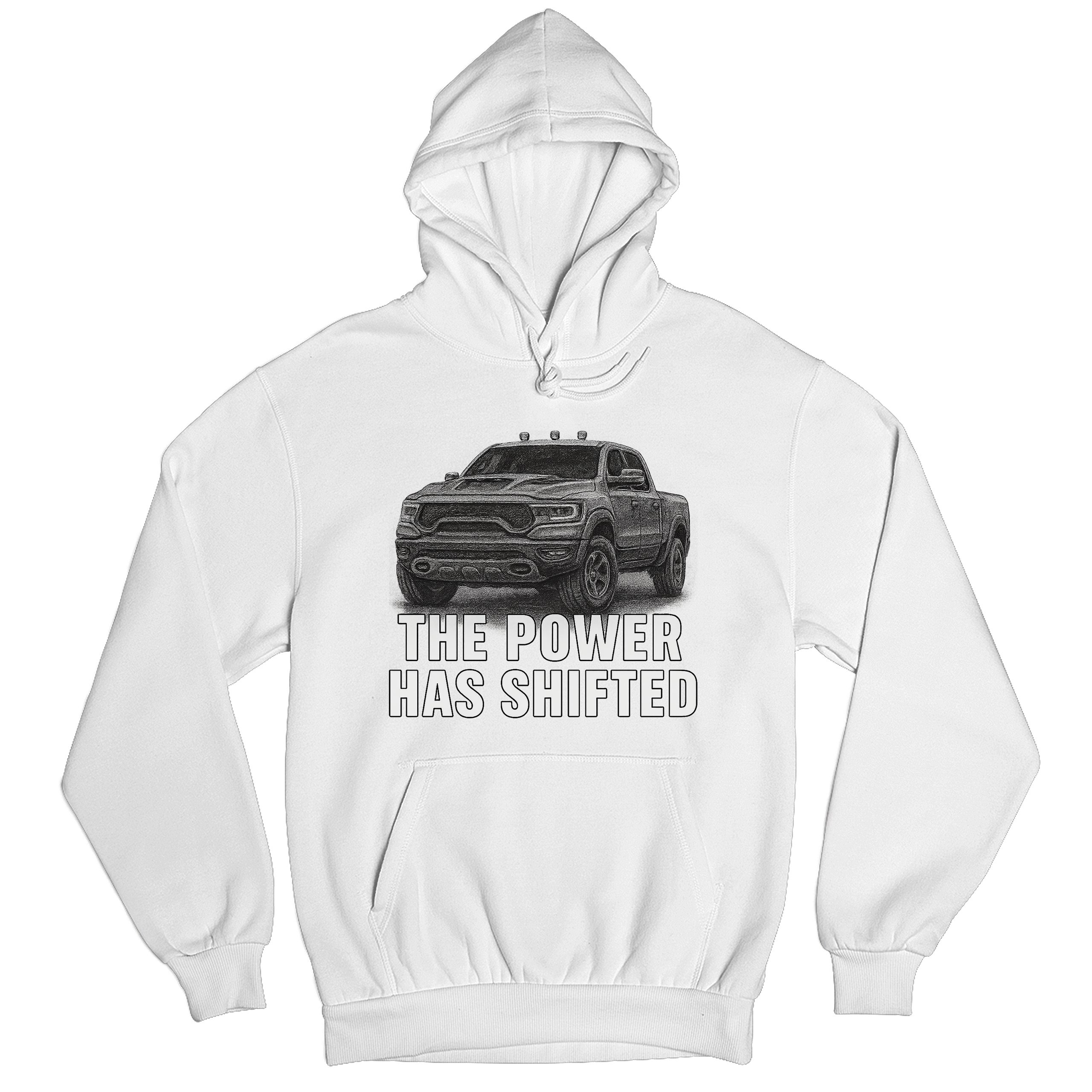 The Power Has Shifted Unisex Hoodie American 4x4 Offroad Pickup Truck - Picture 41 of 57