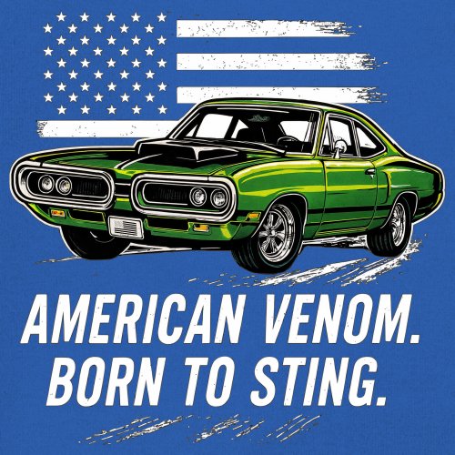 American Venom Muscle Car Youth T-shirt Classic Patriotic Vintage Kids - Picture 39 of 50