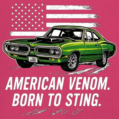 American Venom Muscle Car Youth T-shirt Classic Patriotic Vintage Kids - Picture 46 of 50