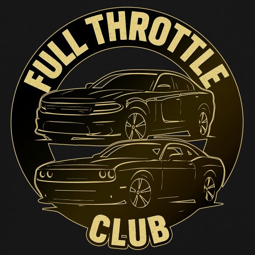 Full Throttle Club Youth T-shirt American Muscle Car Performance Power Kids - Picture 11 of 50