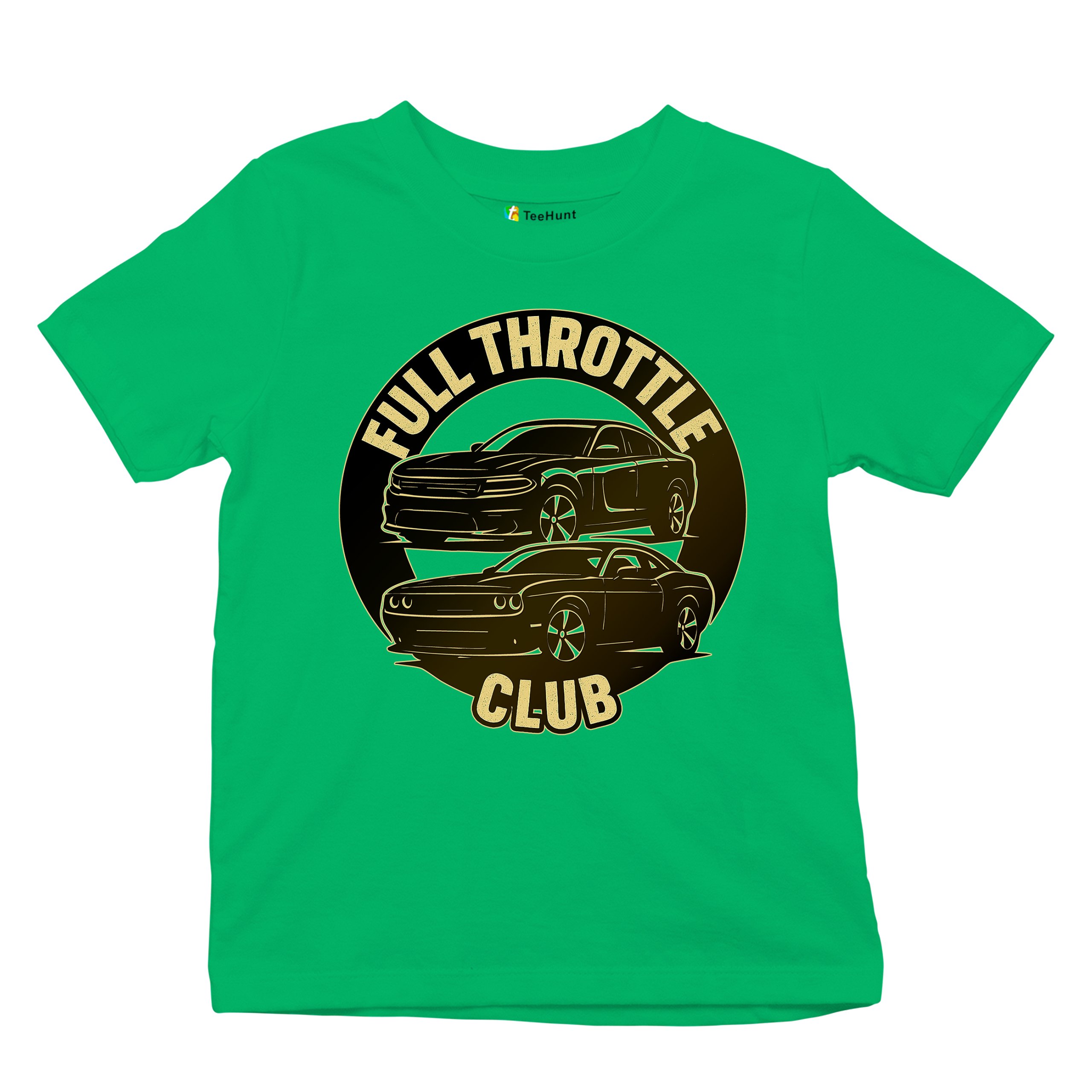 Full Throttle Club Youth T-shirt American Muscle Car Performance Power Kids - Picture 34 of 50
