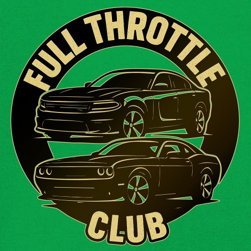 Full Throttle Club Youth T-shirt American Muscle Car Performance Power Kids - Picture 32 of 50