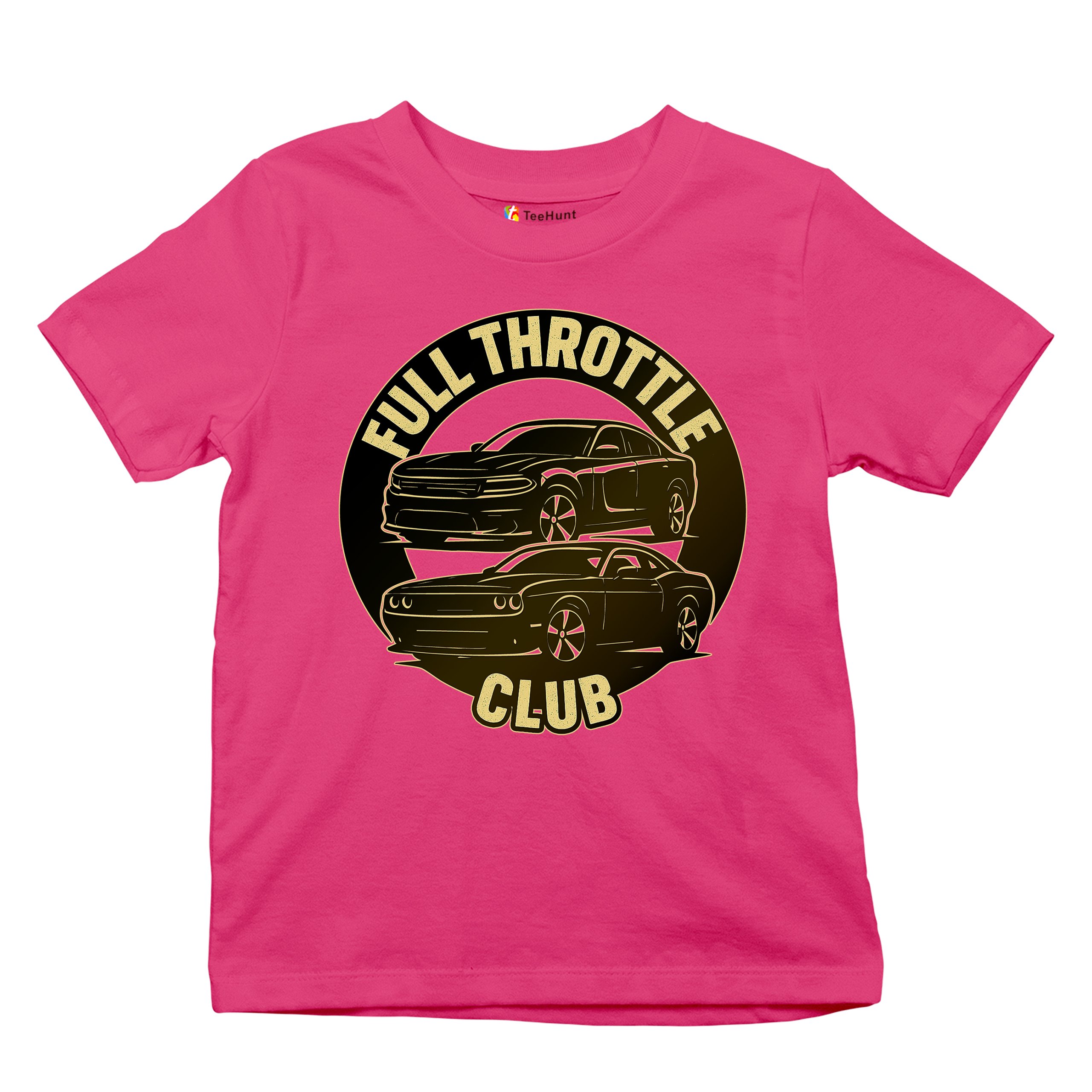 Full Throttle Club Youth T-shirt American Muscle Car Performance Power Kids - Picture 48 of 50