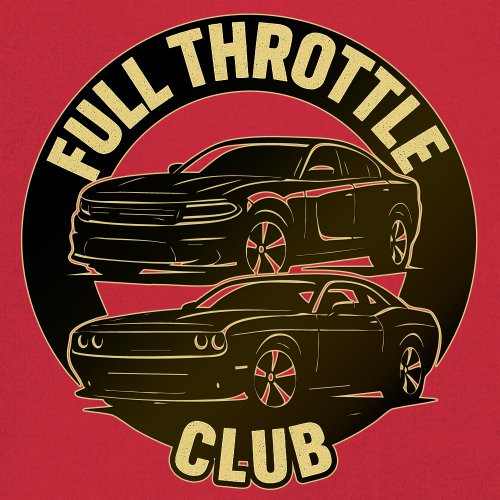 Full Throttle Club Youth T-shirt American Muscle Car Performance Power Kids - Picture 18 of 50