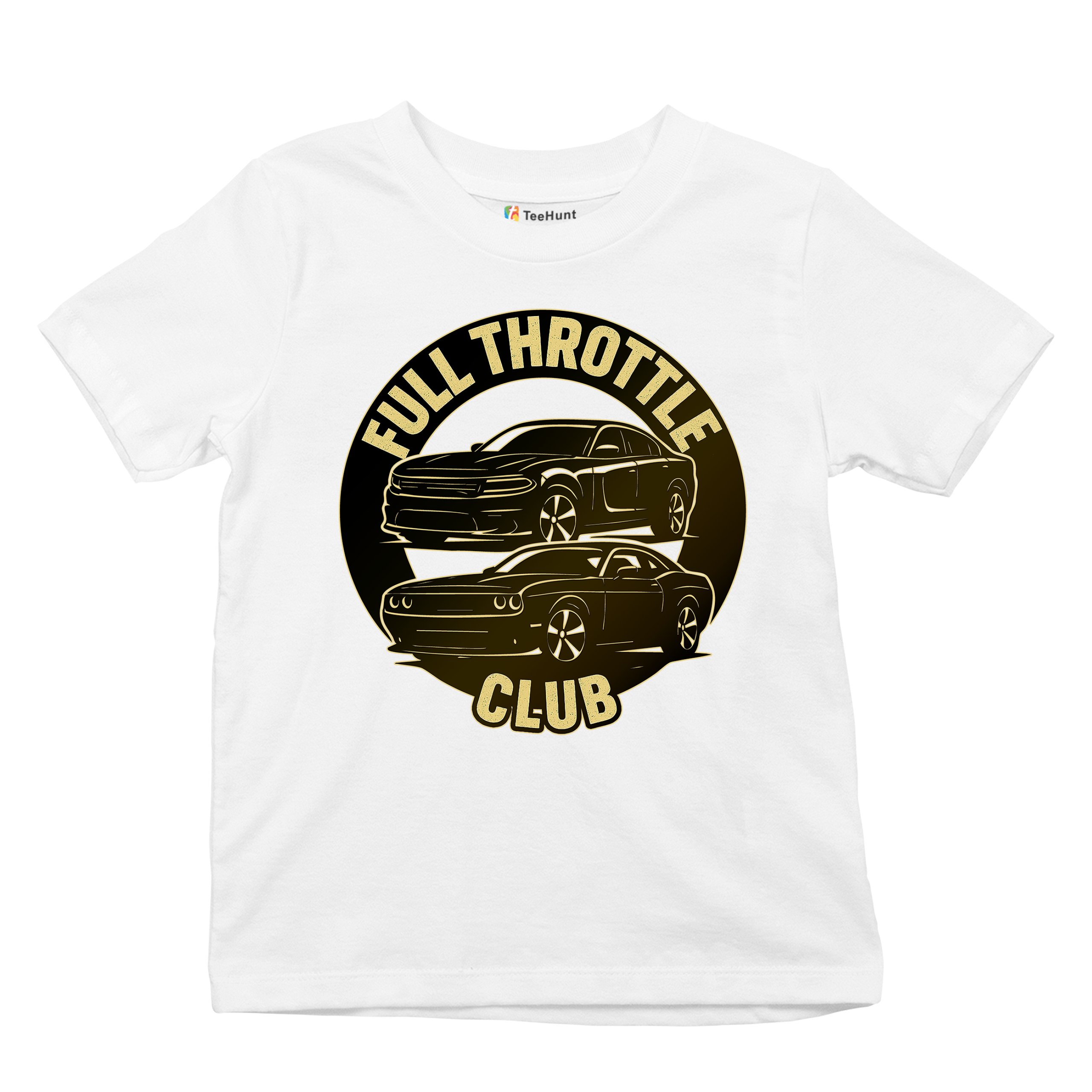 Full Throttle Club Youth T-shirt American Muscle Car Performance Power Kids - Picture 27 of 50