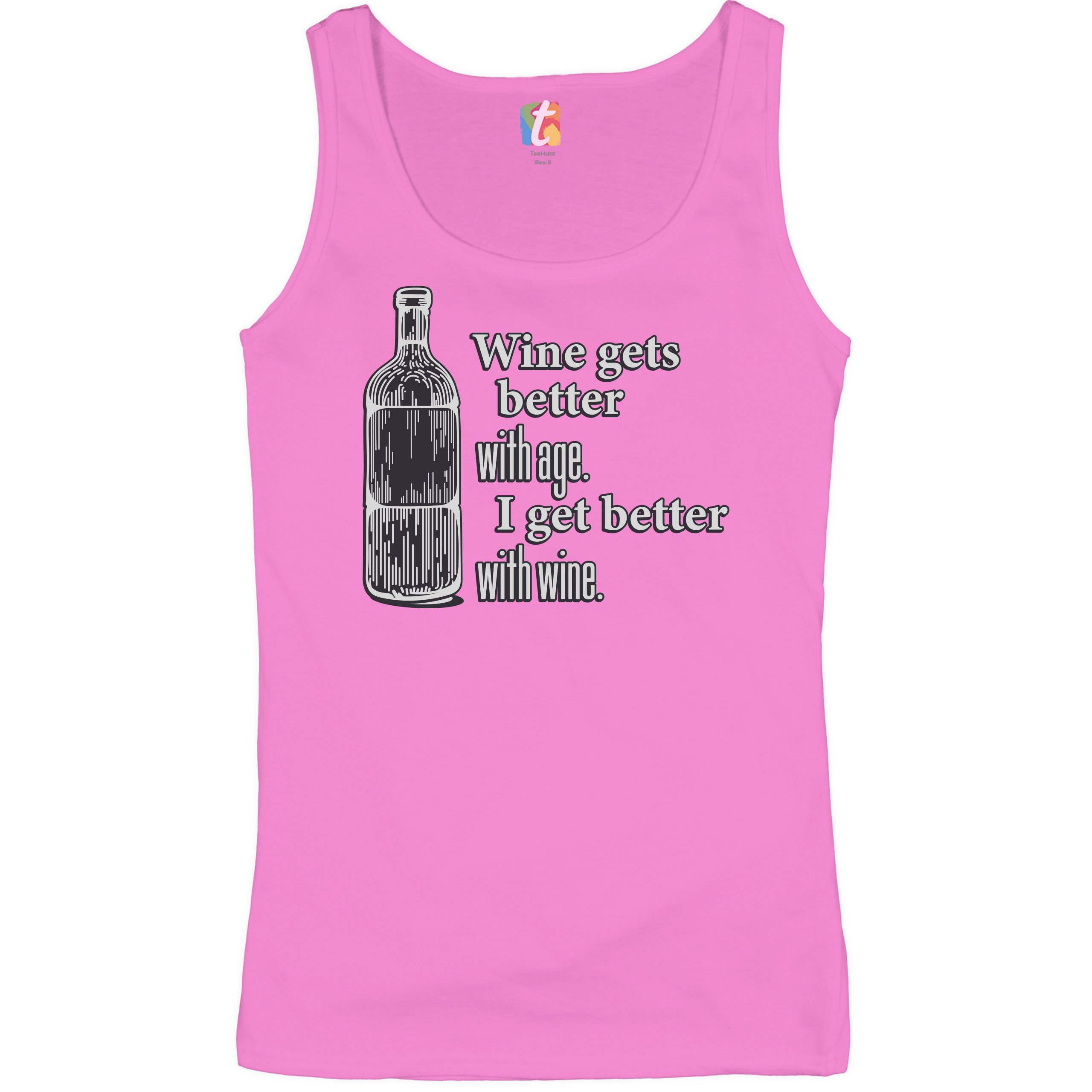 Wine Gets Beter With Age I Get Better With Wine Women's Tank Top Funny - Picture 18 of 21