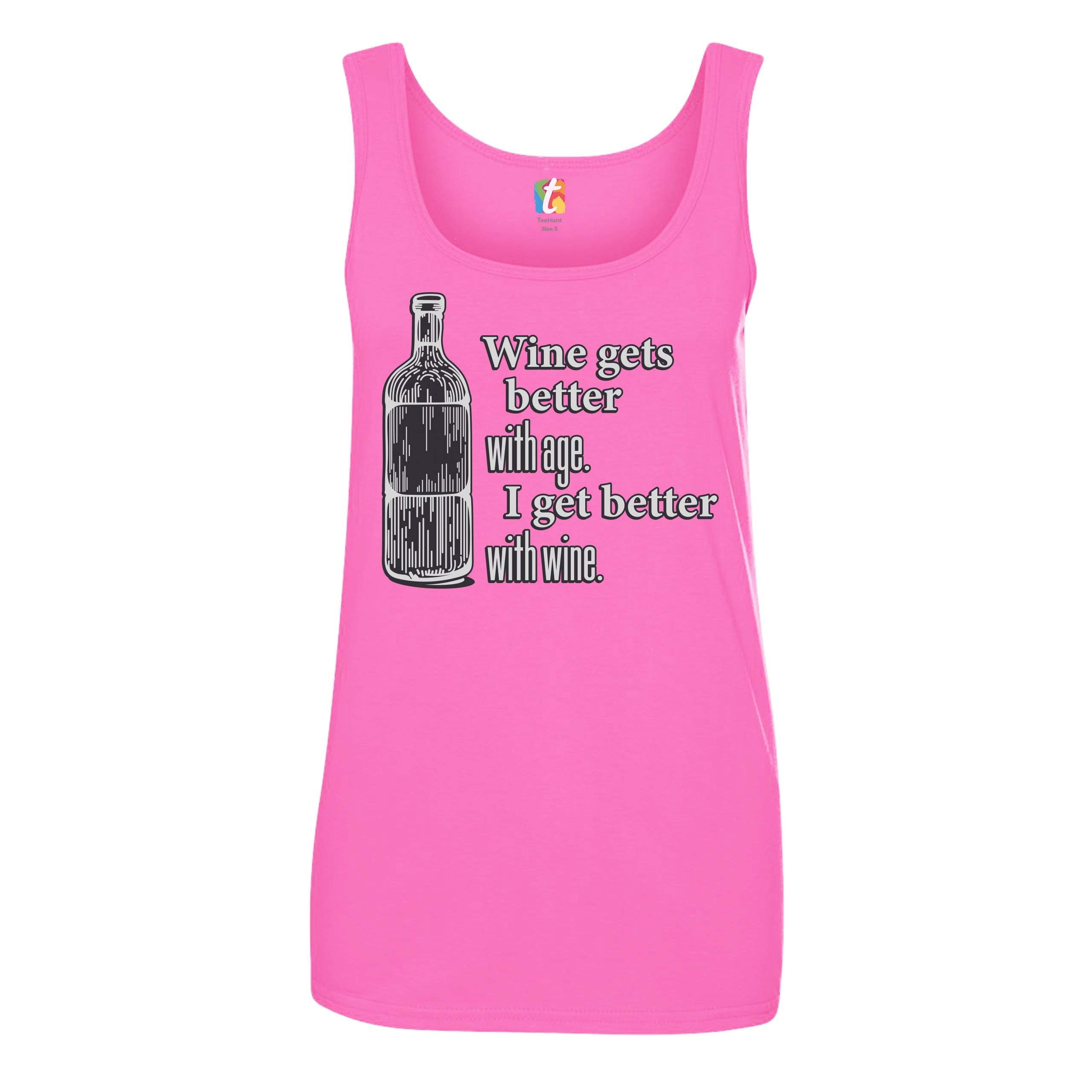 Wine Gets Beter With Age I Get Better With Wine Women's Tank Top Funny - Picture 19 of 21