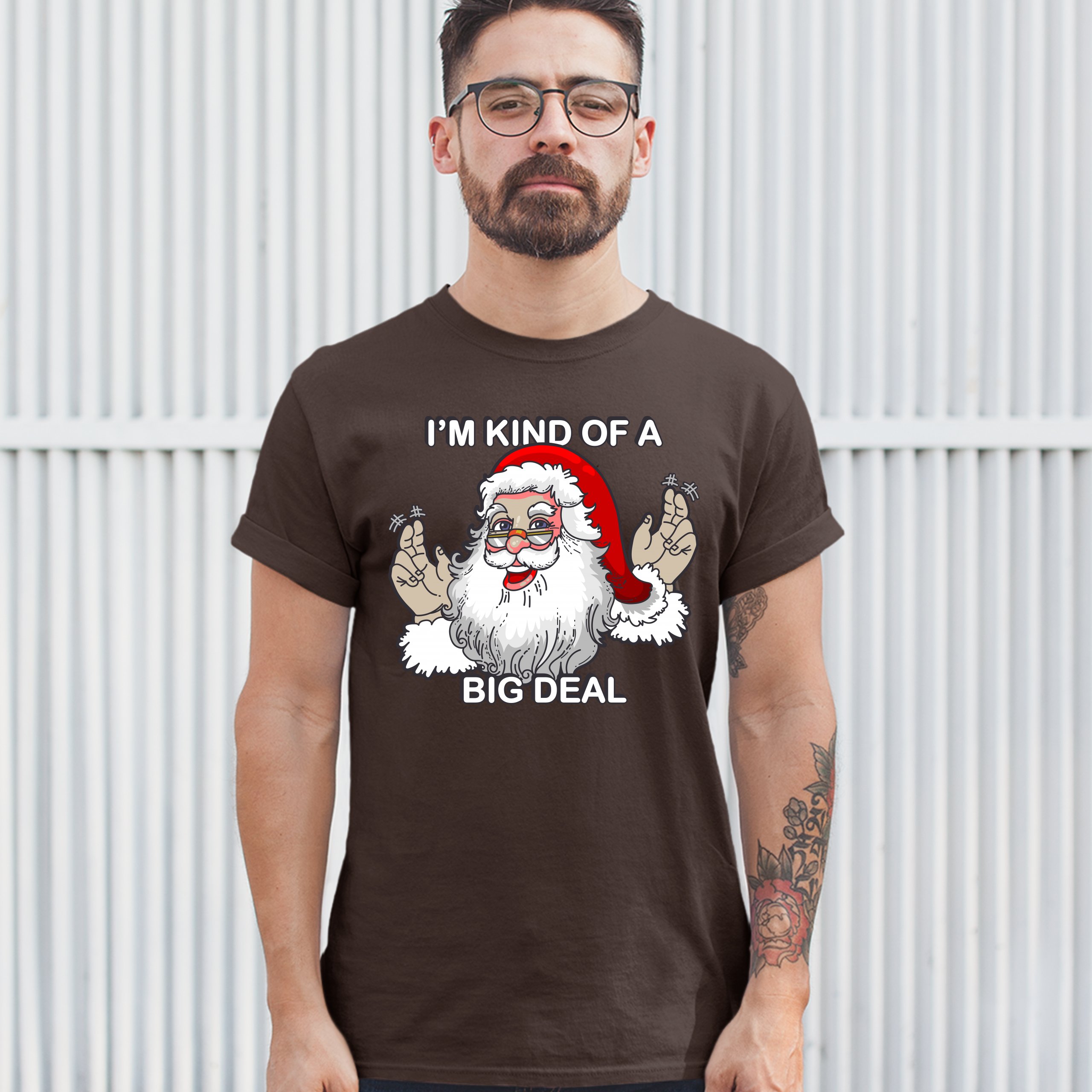 I'm Kind of a Big Deal T-shirt Funny Santa Claus Merry Christmas Men's Tee - Picture 45 of 65