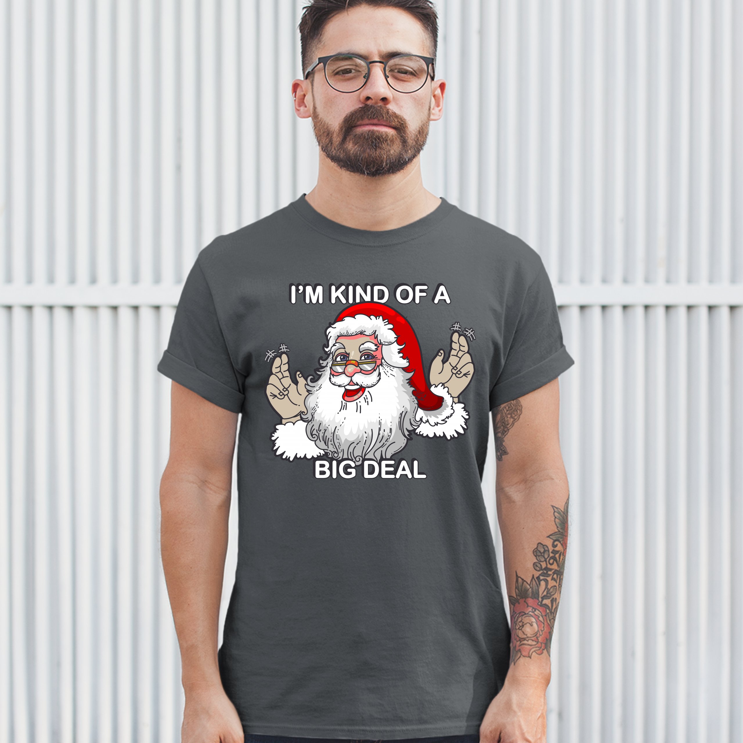 I'm Kind of a Big Deal T-shirt Funny Santa Claus Merry Christmas Men's Tee - Picture 49 of 65