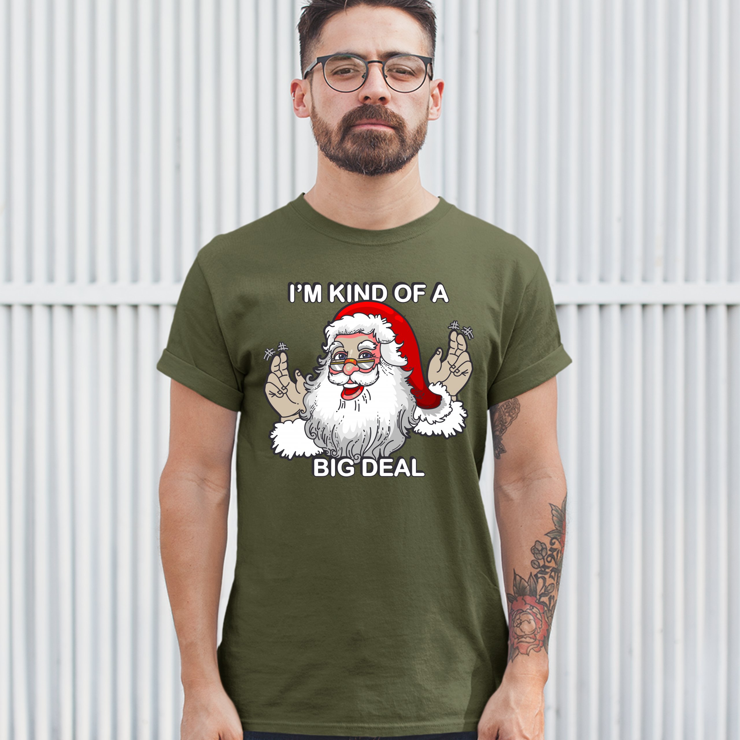 I'm Kind of a Big Deal T-shirt Funny Santa Claus Merry Christmas Men's Tee - Picture 57 of 65