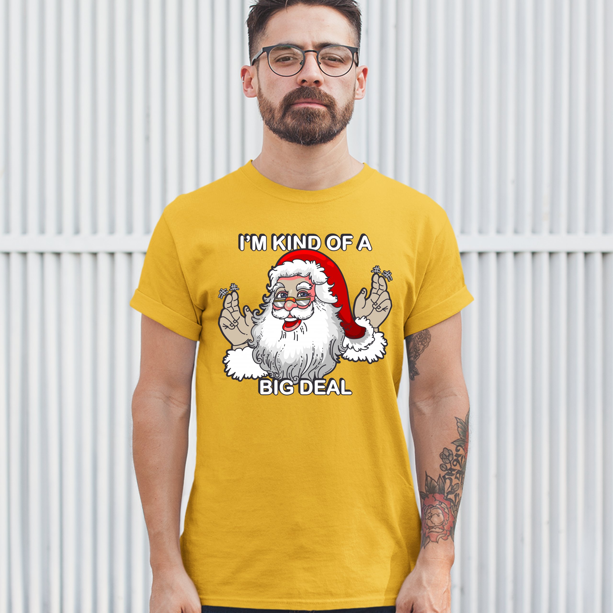 I'm Kind of a Big Deal T-shirt Funny Santa Claus Merry Christmas Men's Tee - Picture 65 of 65