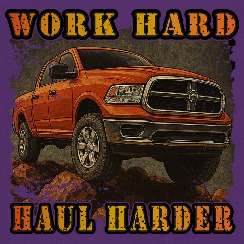 Work Hard Haul Harder Unisex Hoodie American Pickup Truck Offroad 4x4 - Picture 25 of 57