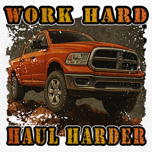 Work Hard Haul Harder Unisex Hoodie American Pickup Truck Offroad 4x4 - Picture 39 of 57